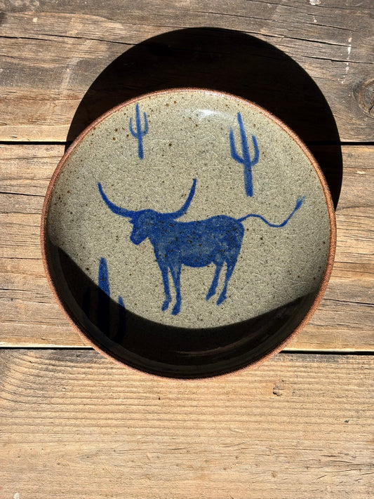Bull and Cactus plate