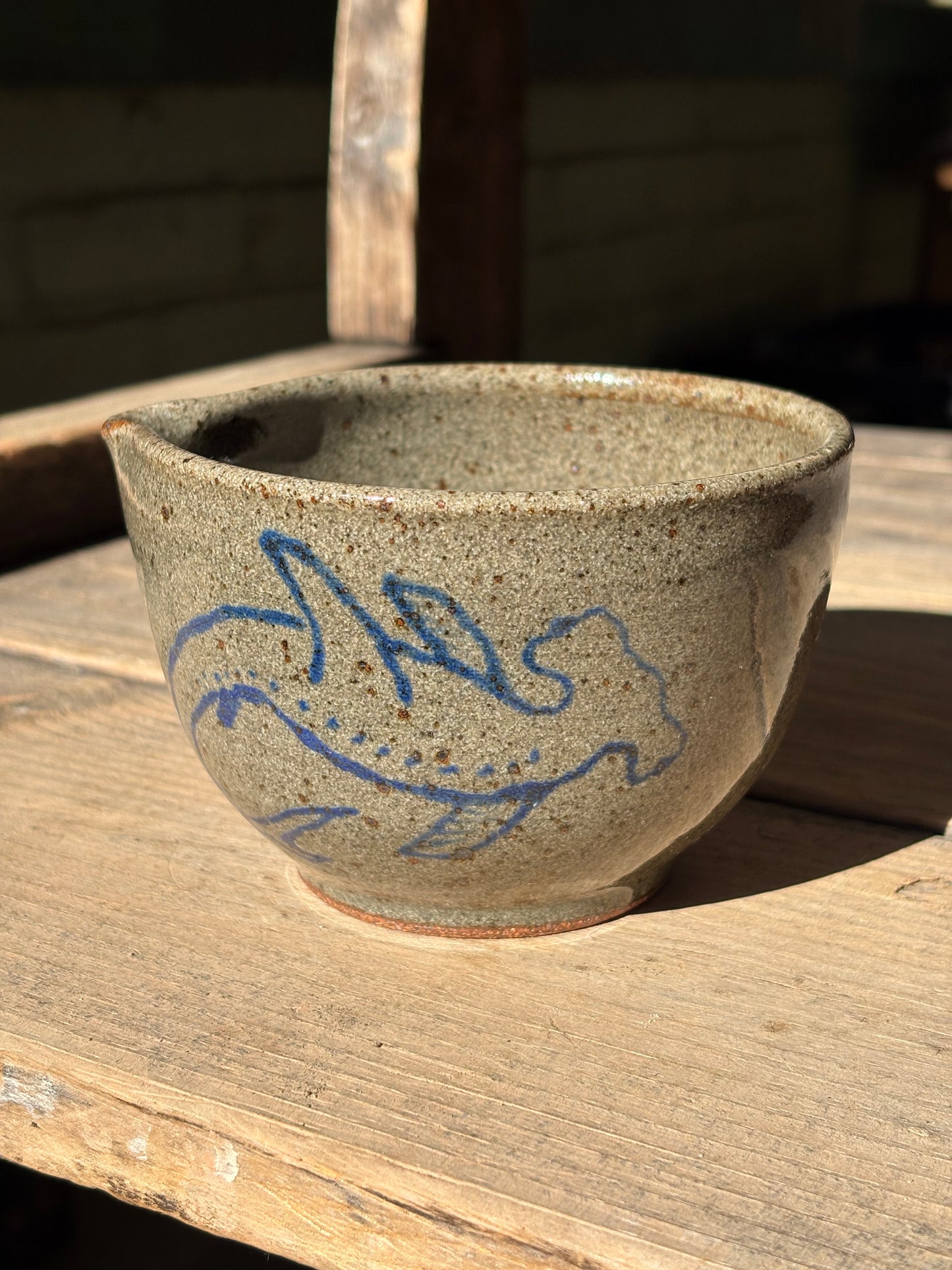 Hammerhead Shark and Clipper Ship matcha bowl