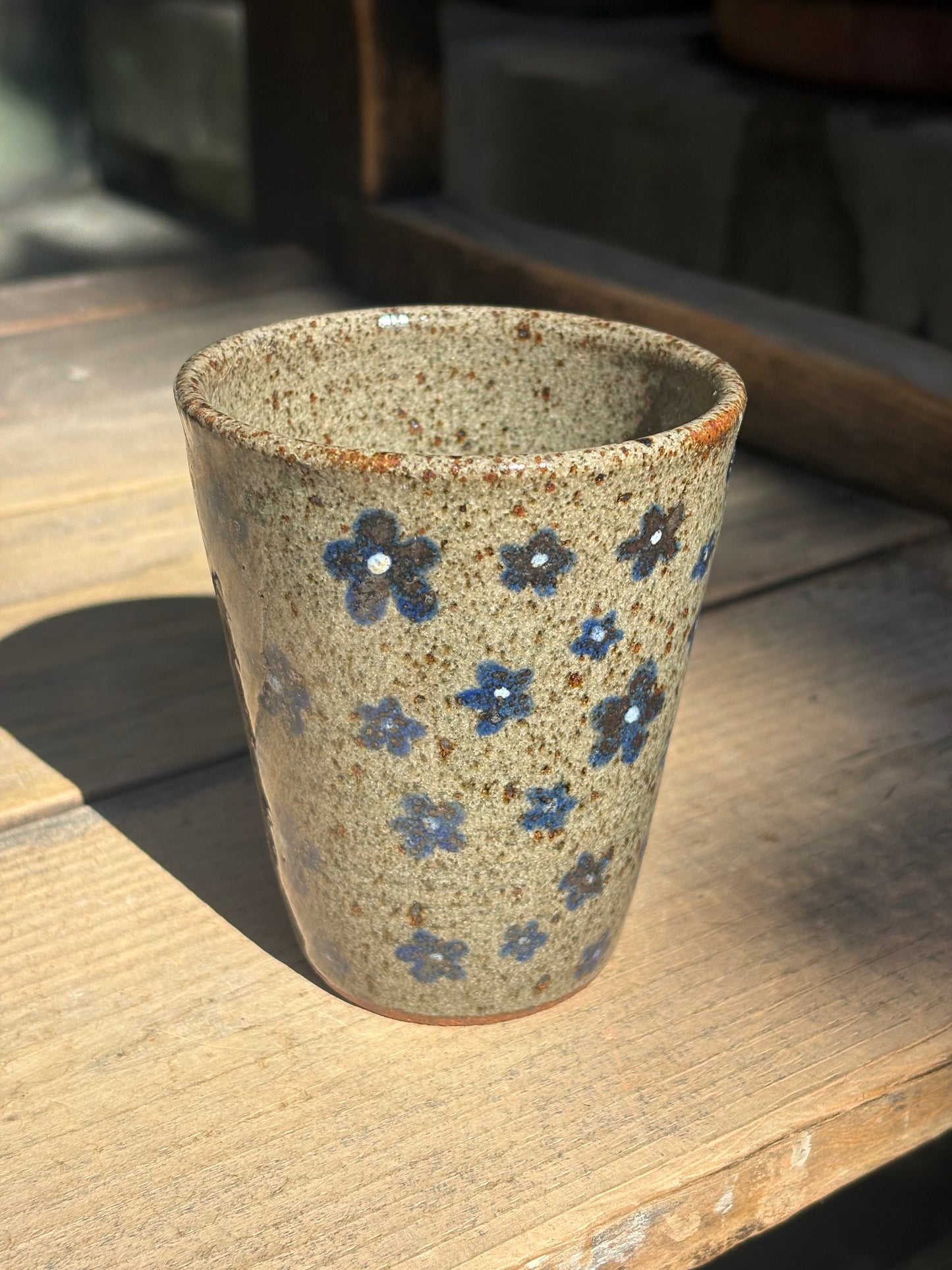 Blue Flowers cup
