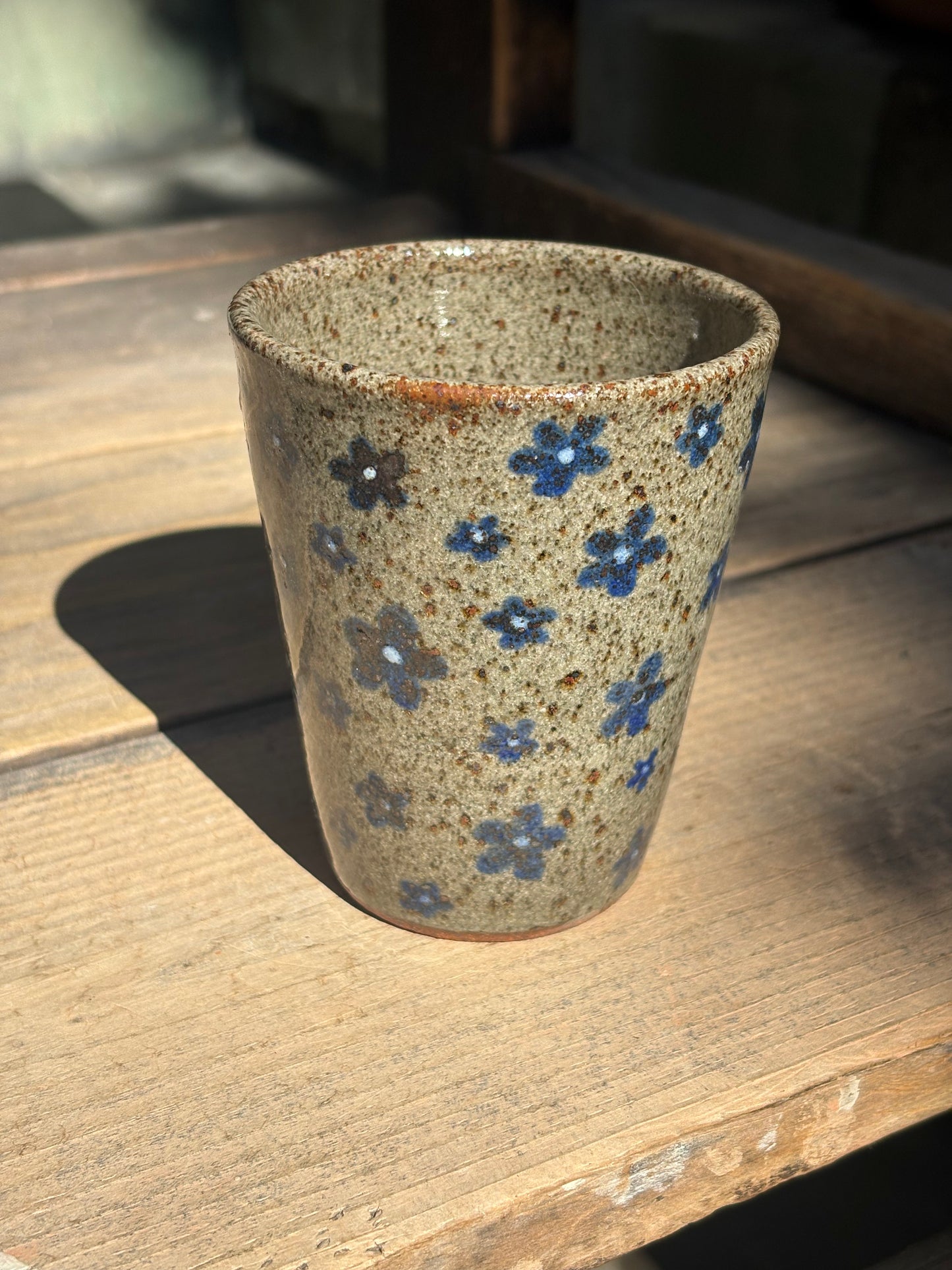 Blue Flowers cup