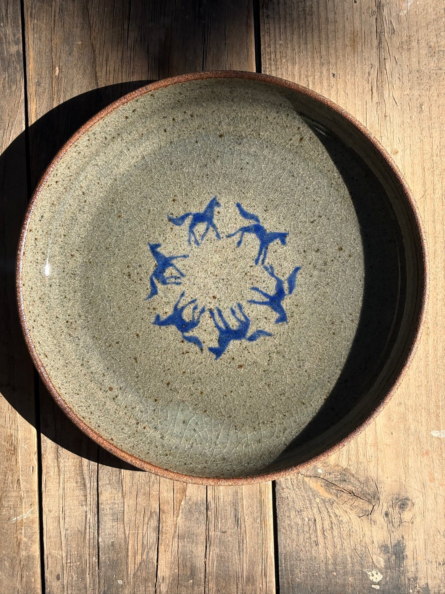 Running Horses plate