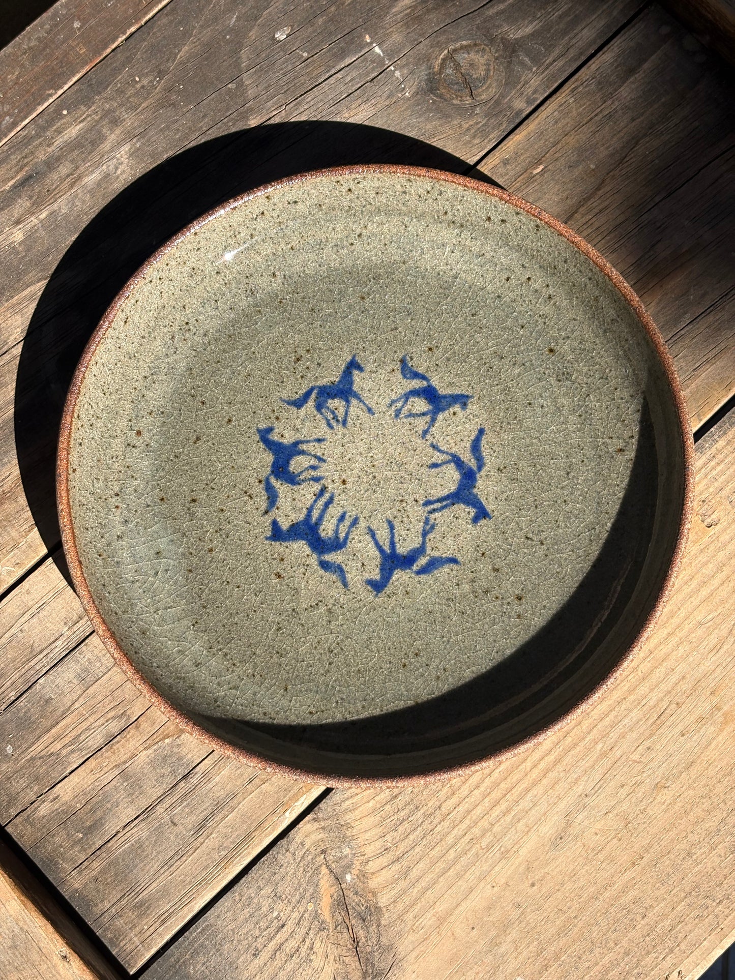 Running Horses plate