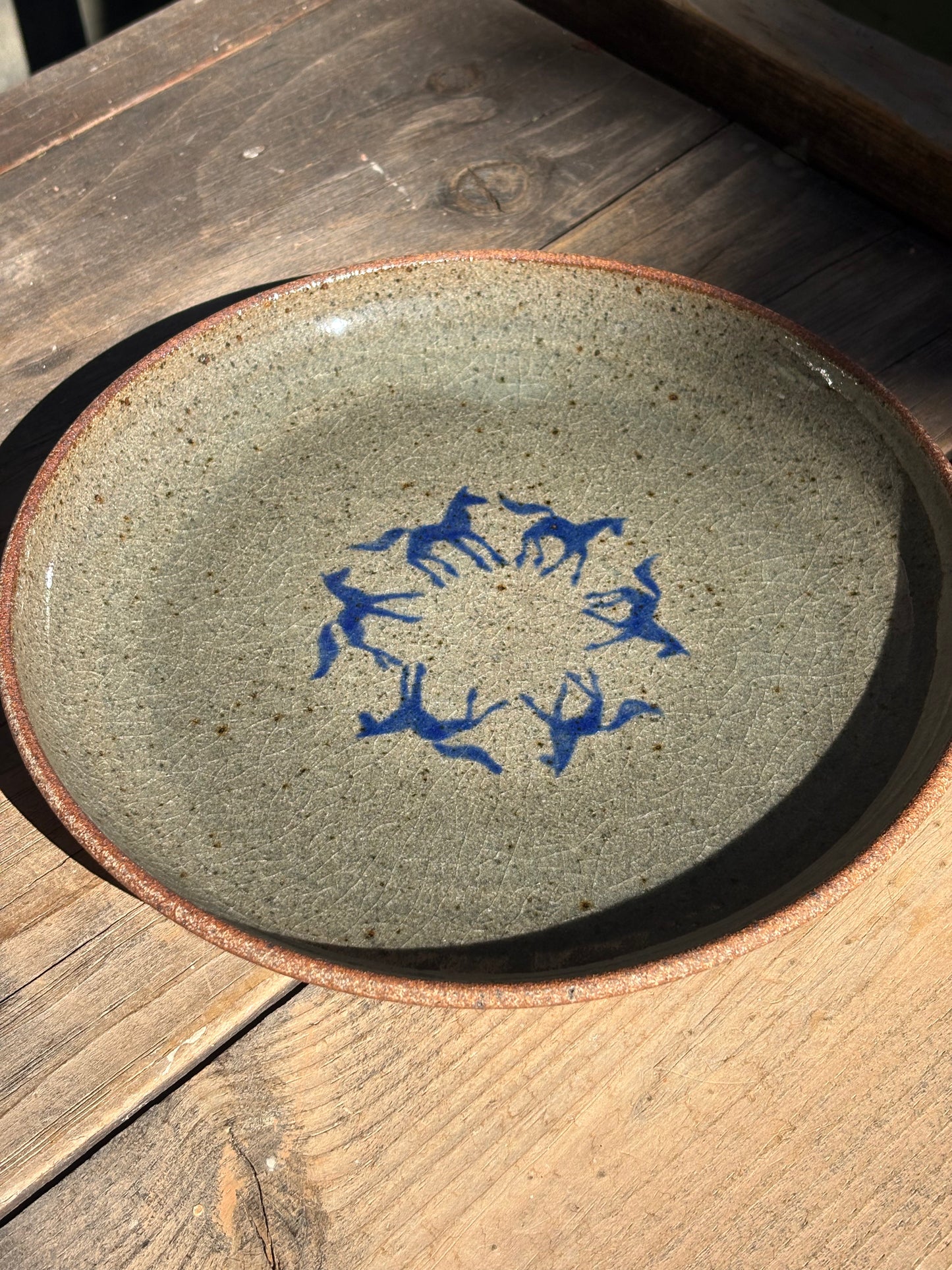 Running Horses plate