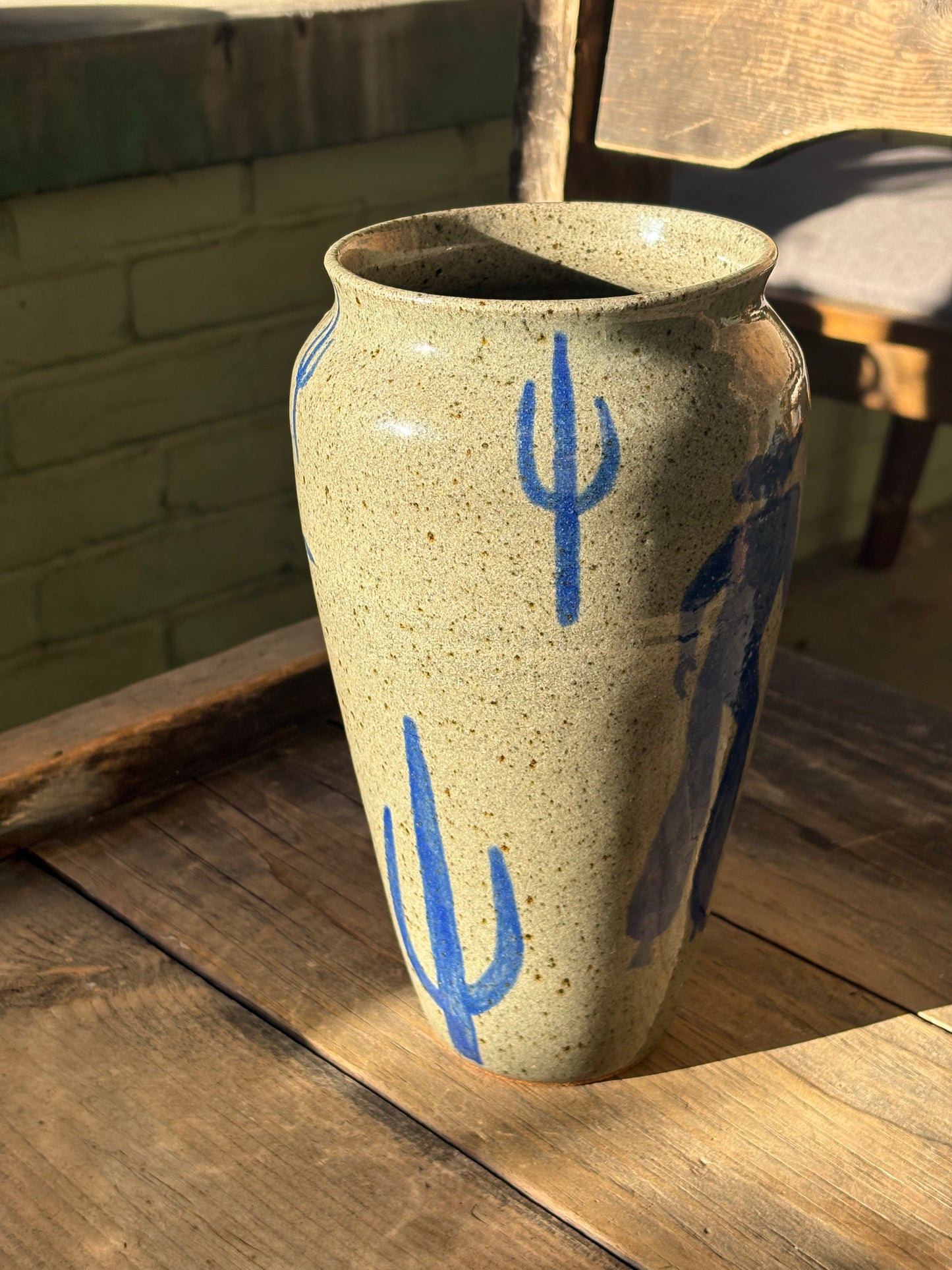 Cowboy Shootout vase