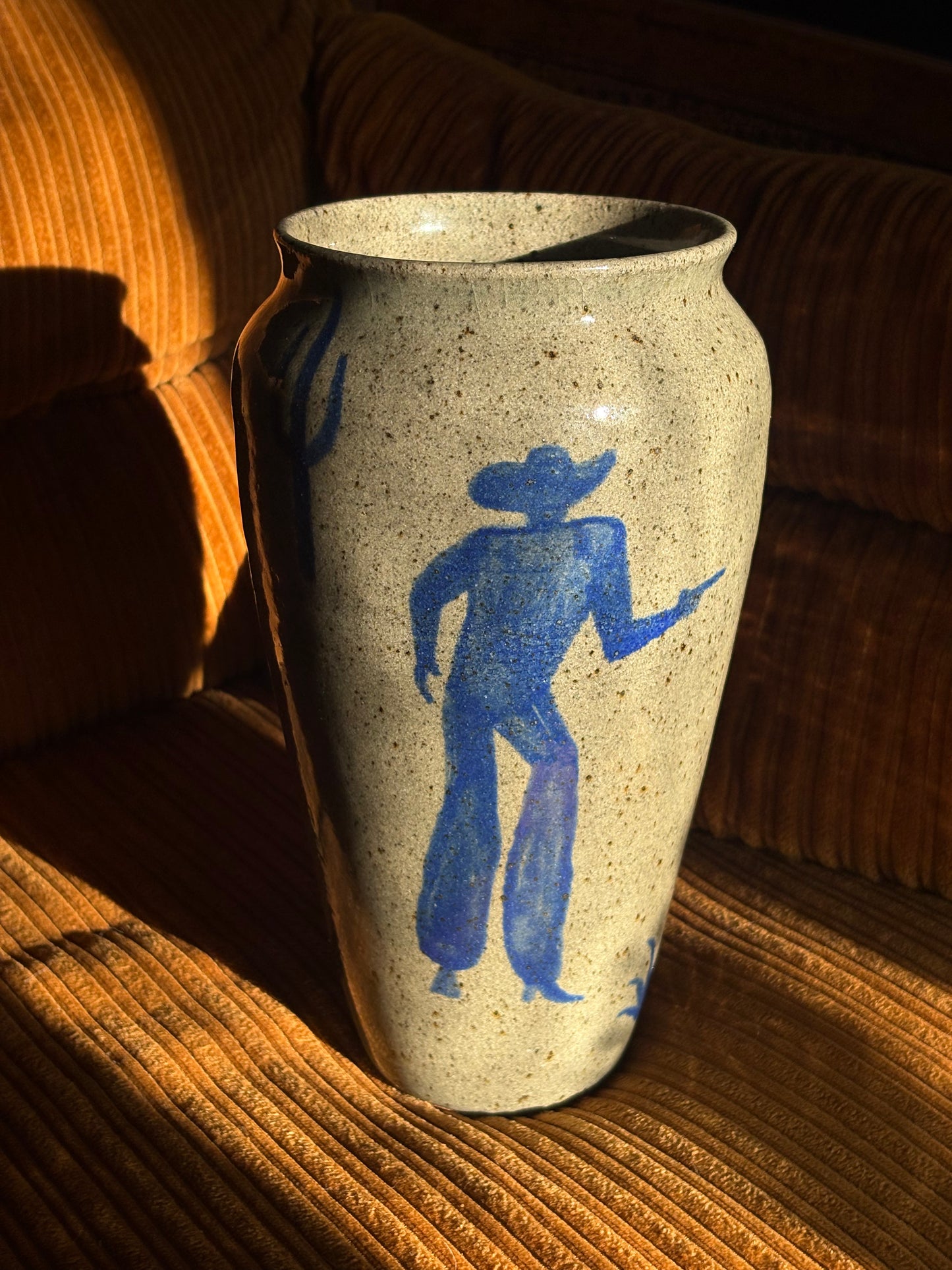 Cowboy Shootout vase