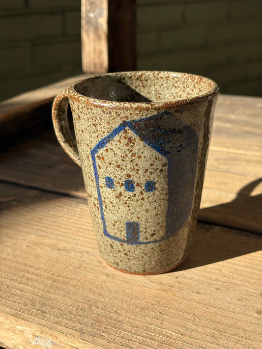 House with Three Trees mug