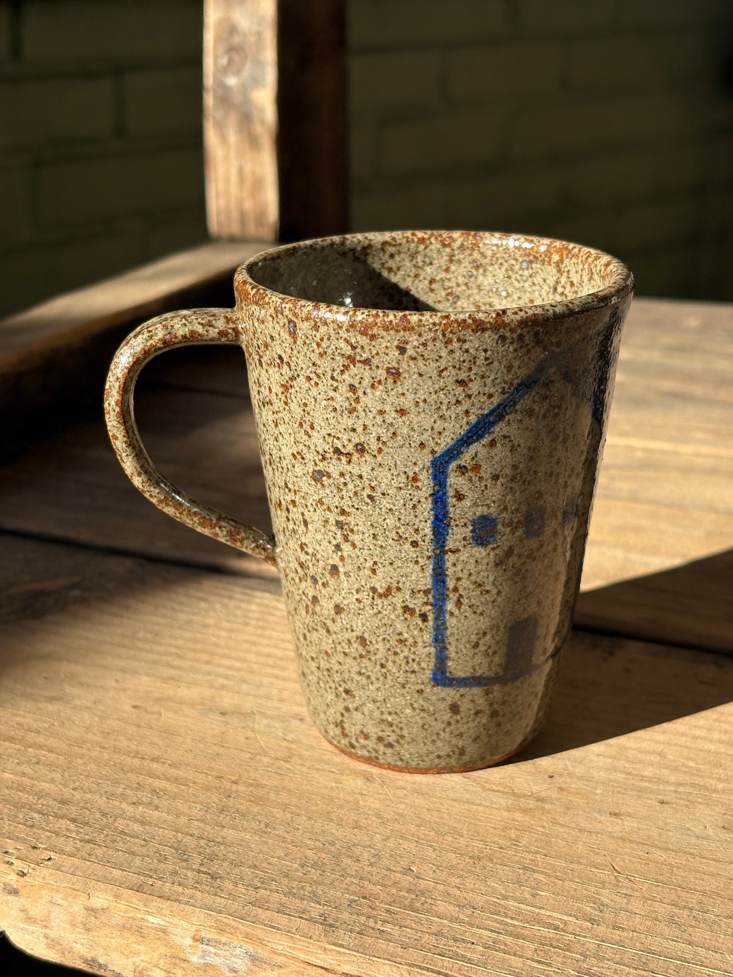 House with Three Trees mug