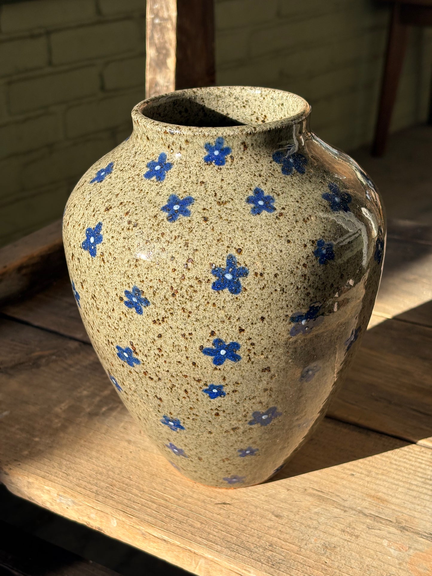 Blue Flowers vase
