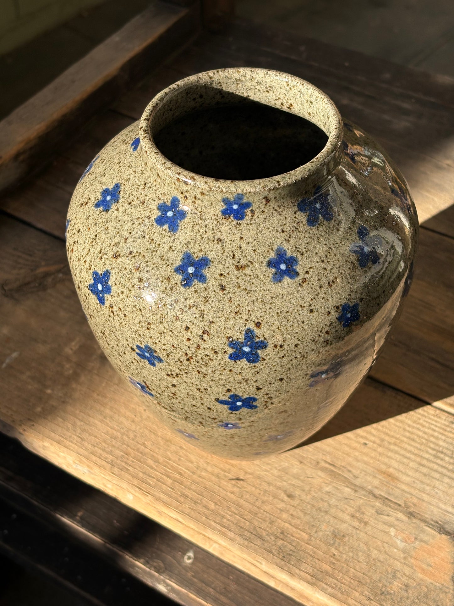 Blue Flowers vase