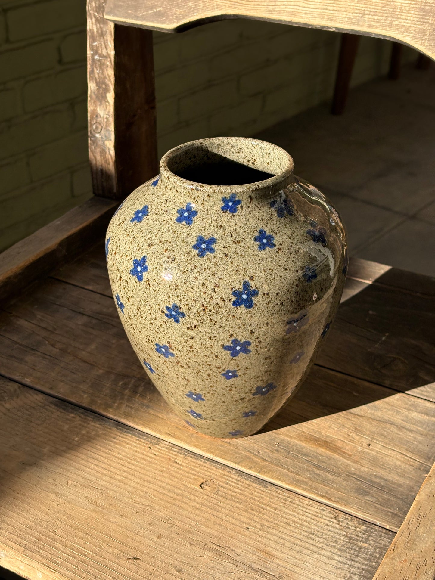 Blue Flowers vase