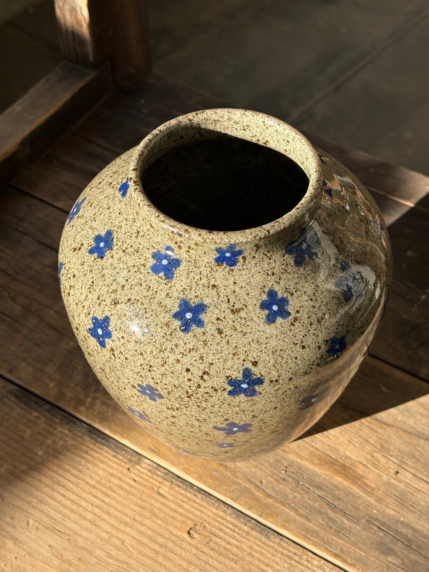 Blue Flowers vase