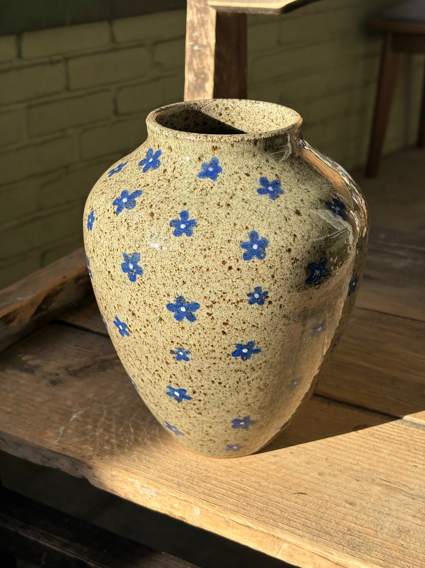 Blue Flowers vase