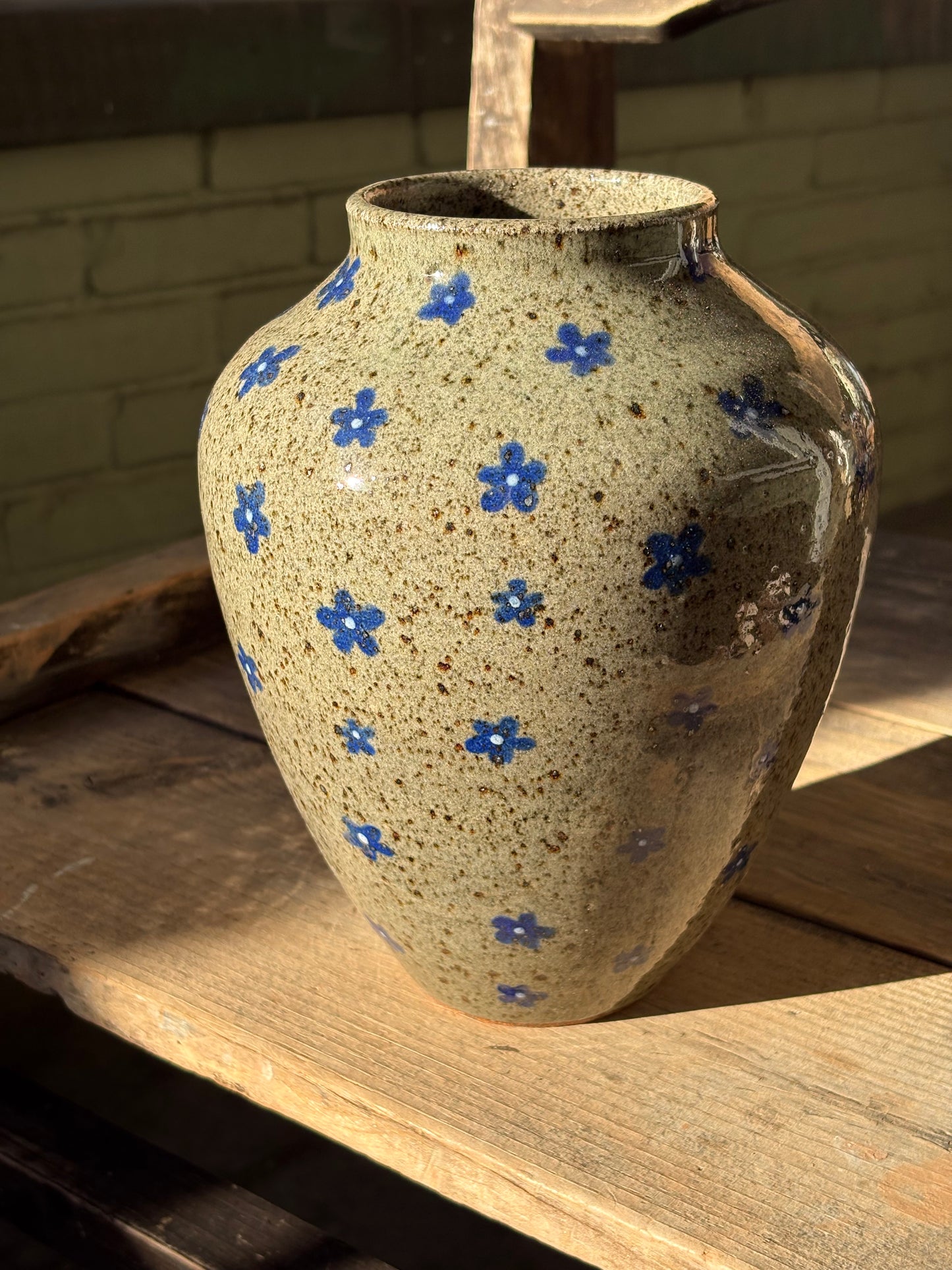 Blue Flowers vase