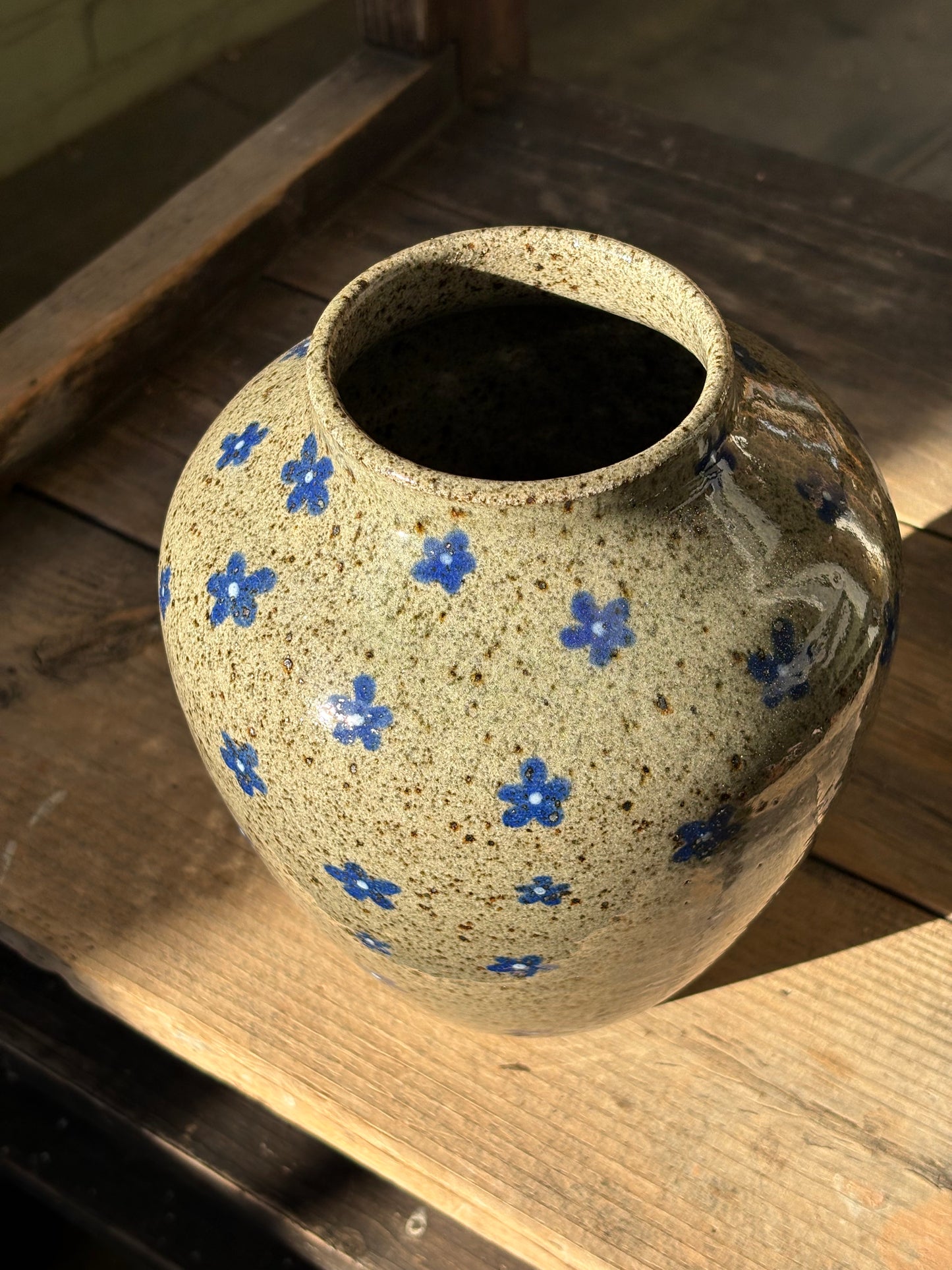 Blue Flowers vase