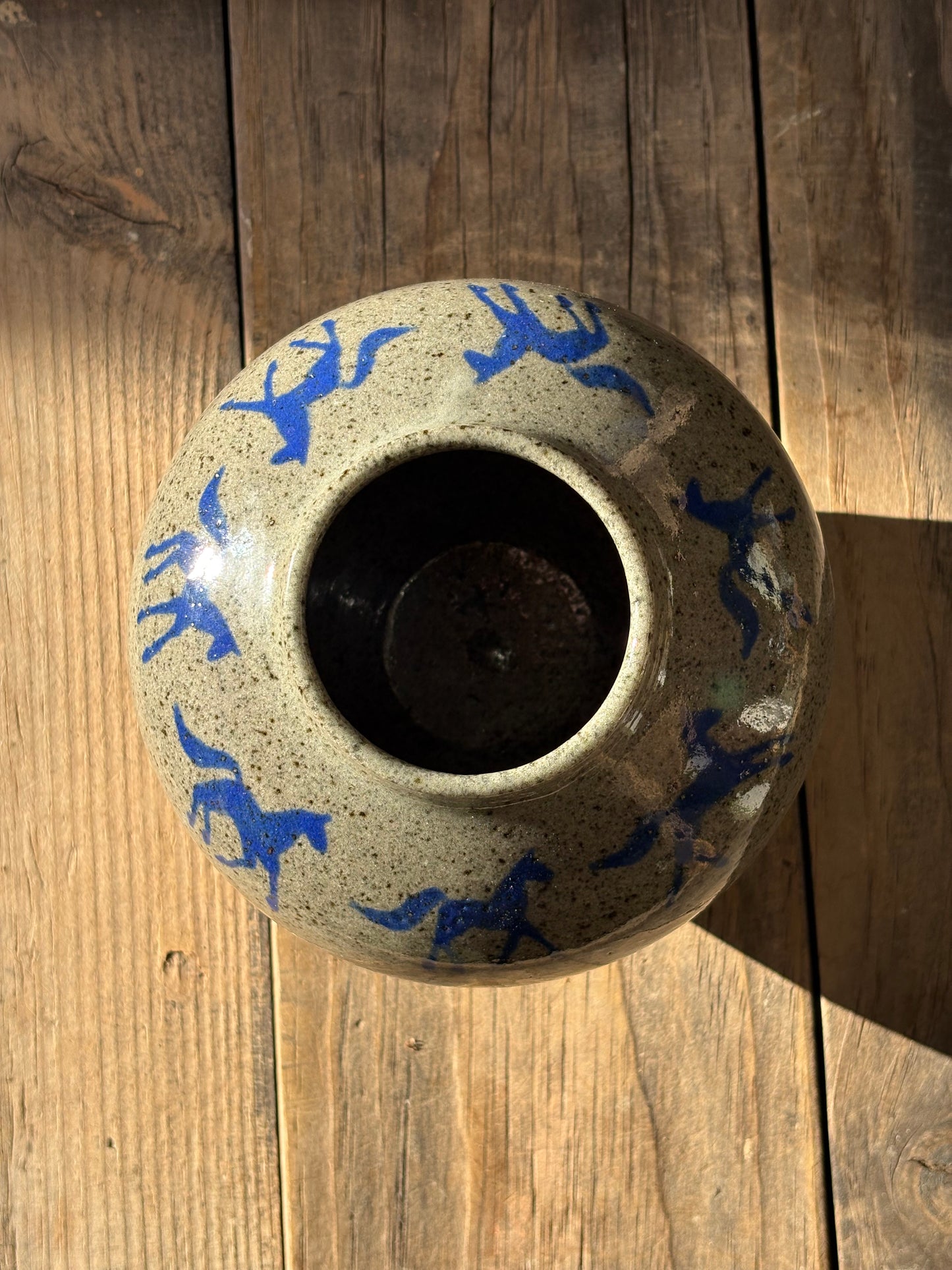 Running Horses vase