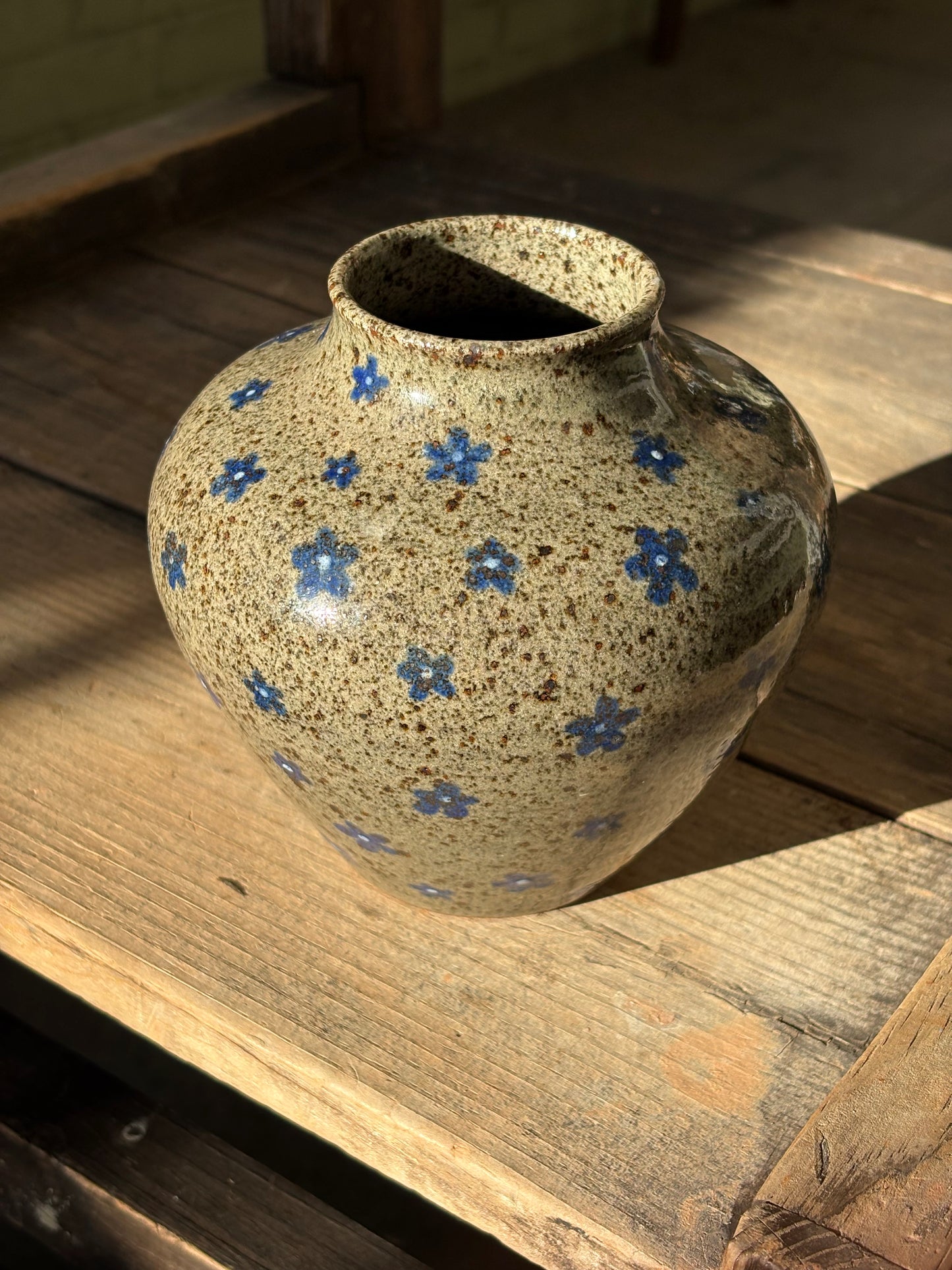 Blue Flowers vase