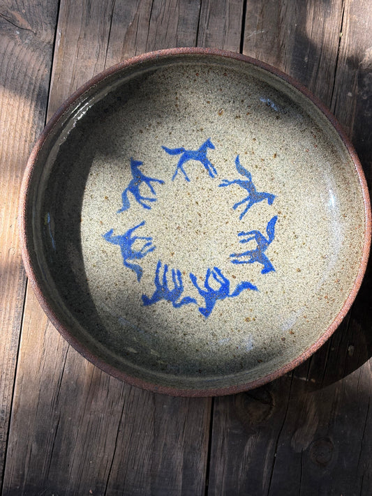 Running Horses bowl