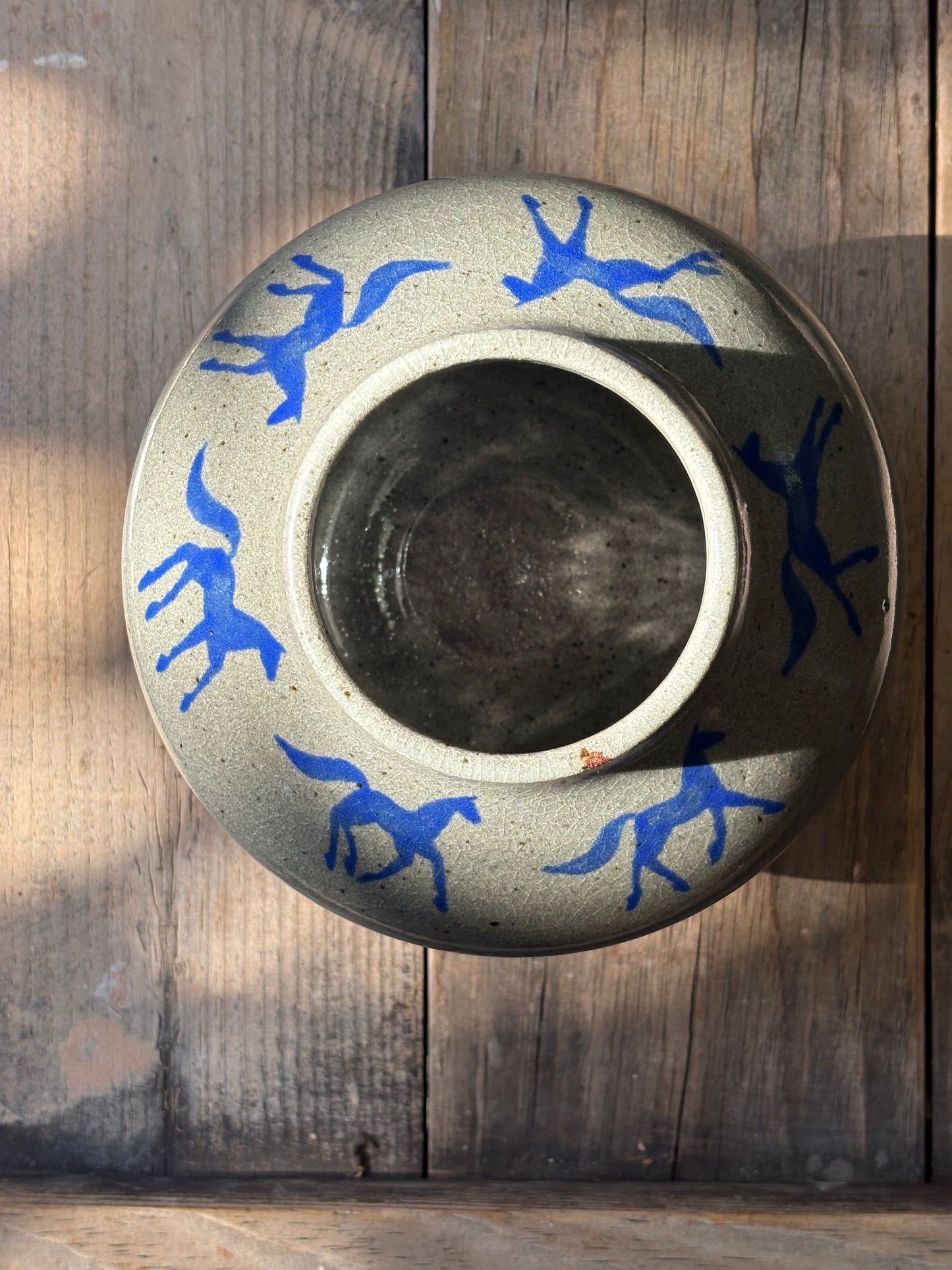 Running Horses vase