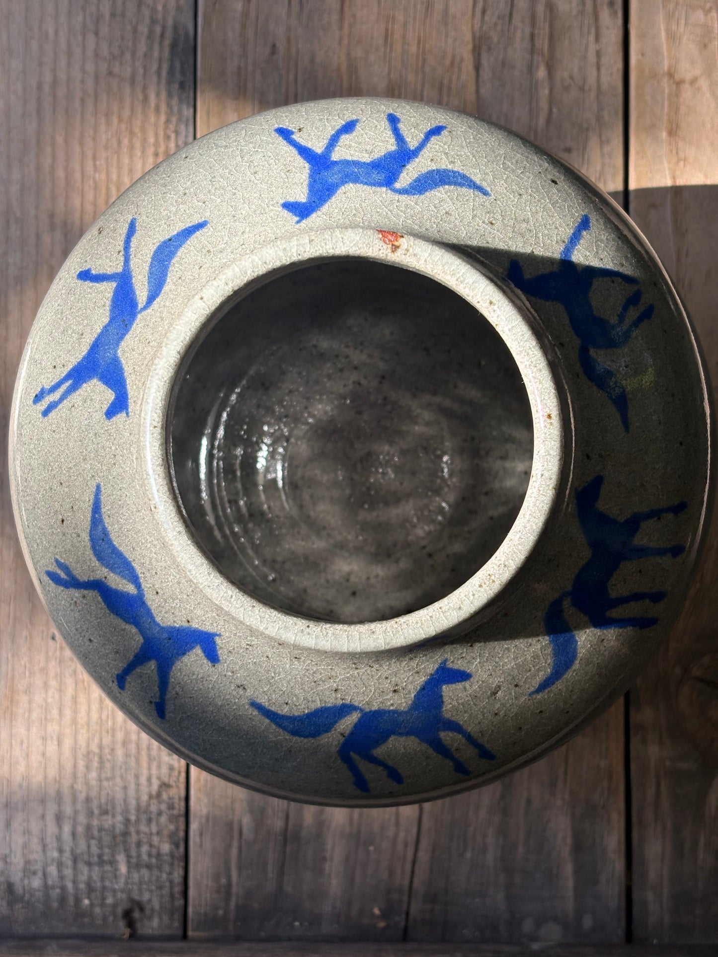Running Horses vase