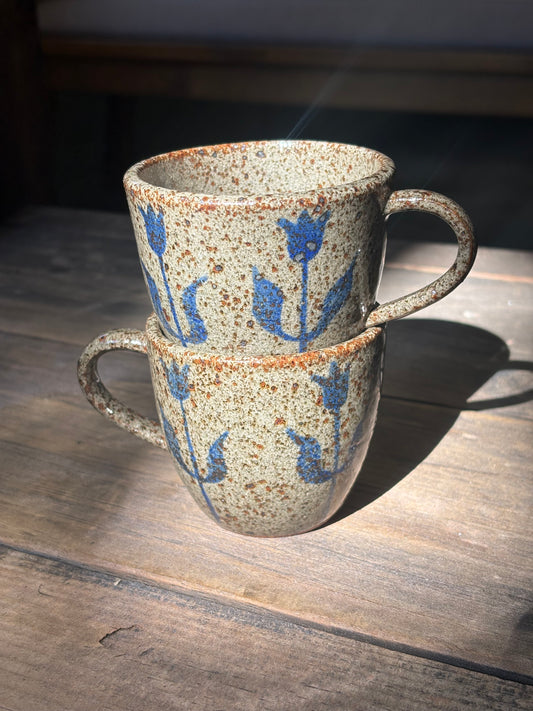 Tulips espresso mugs
