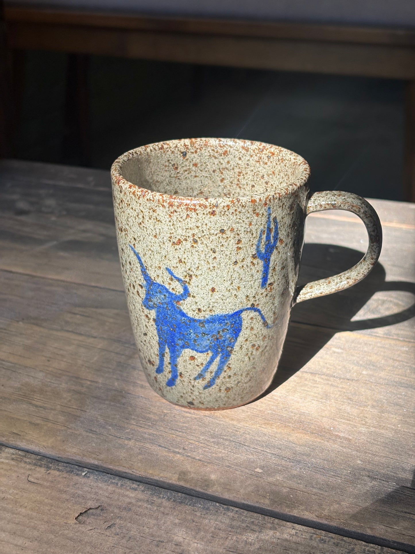 Lassoing Cowboy and Bull mug