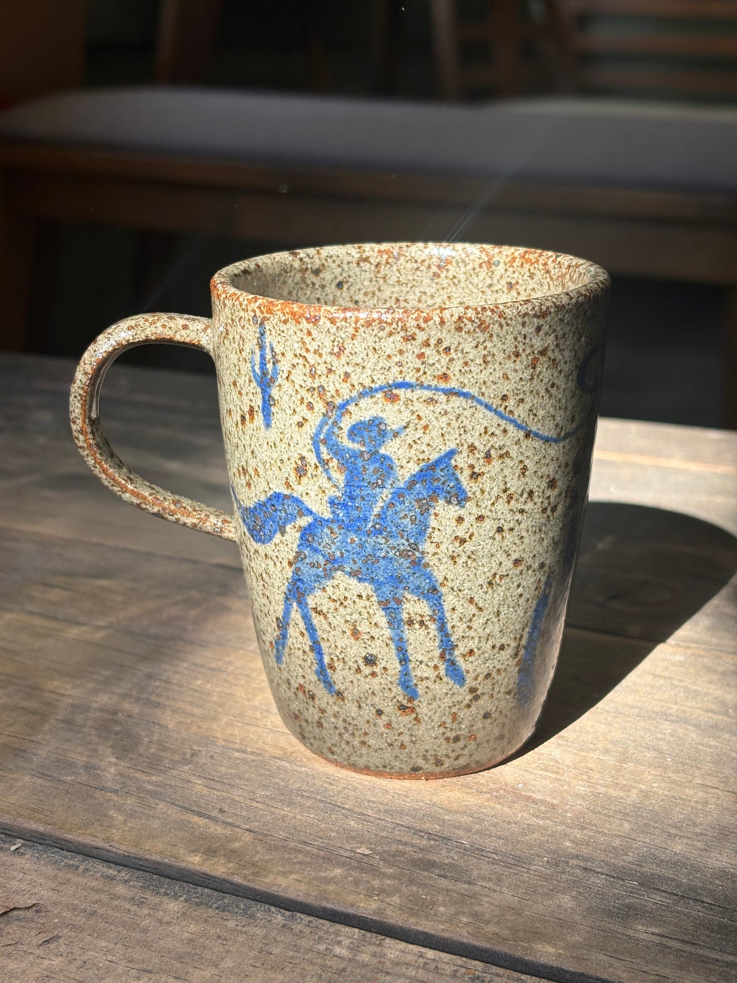 Lassoing Cowboy and Bull mug