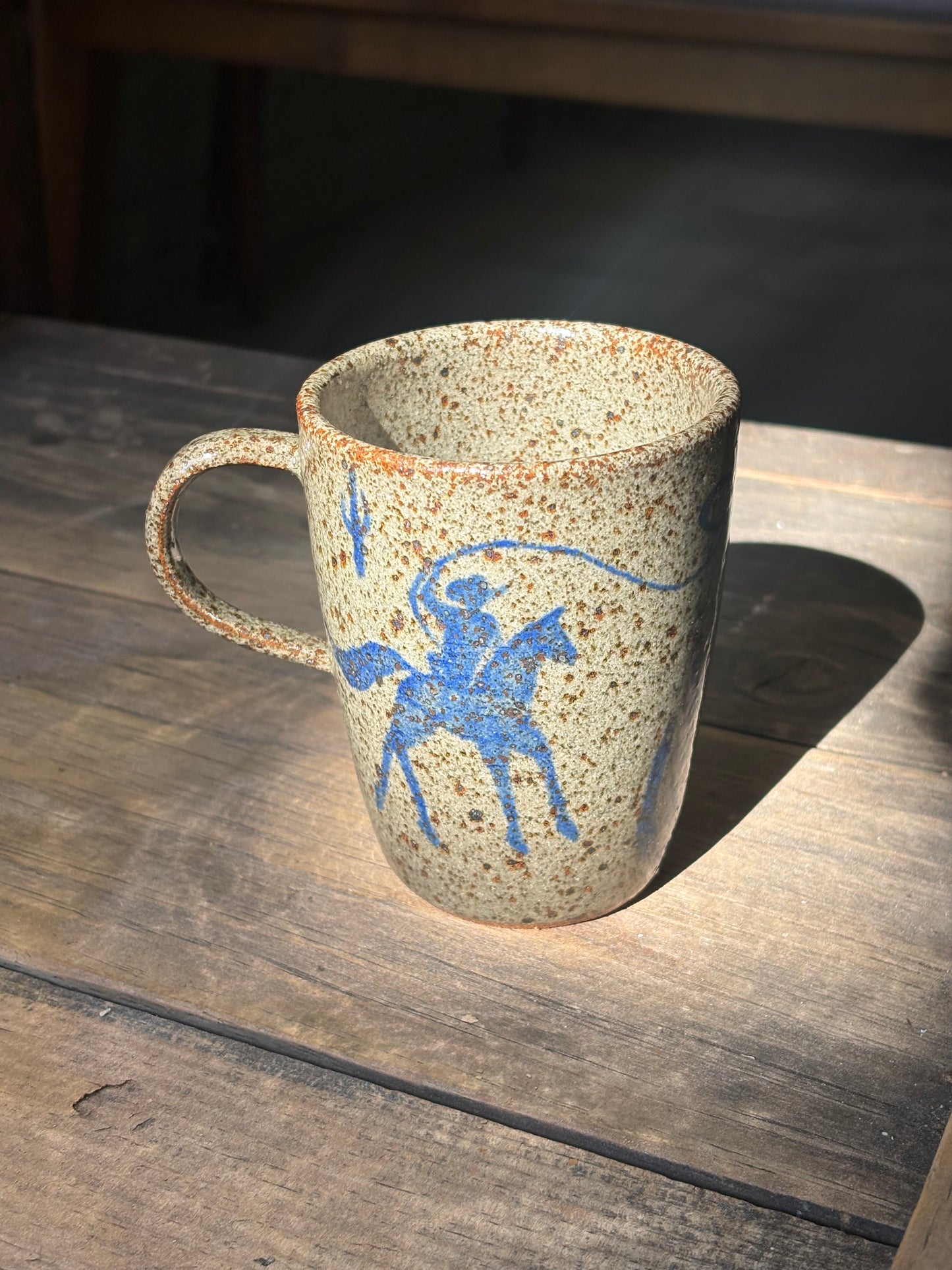 Lassoing Cowboy and Bull mug