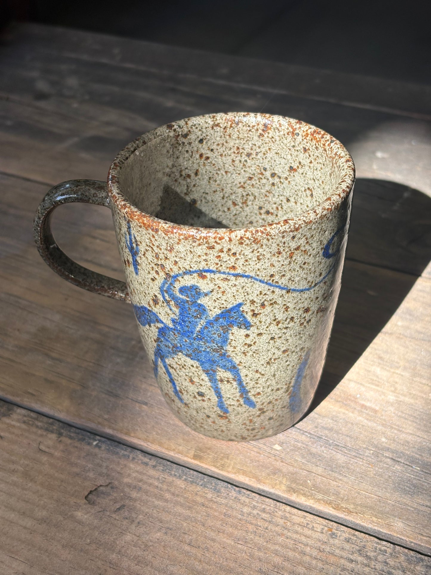 Lassoing Cowboy and Bull mug
