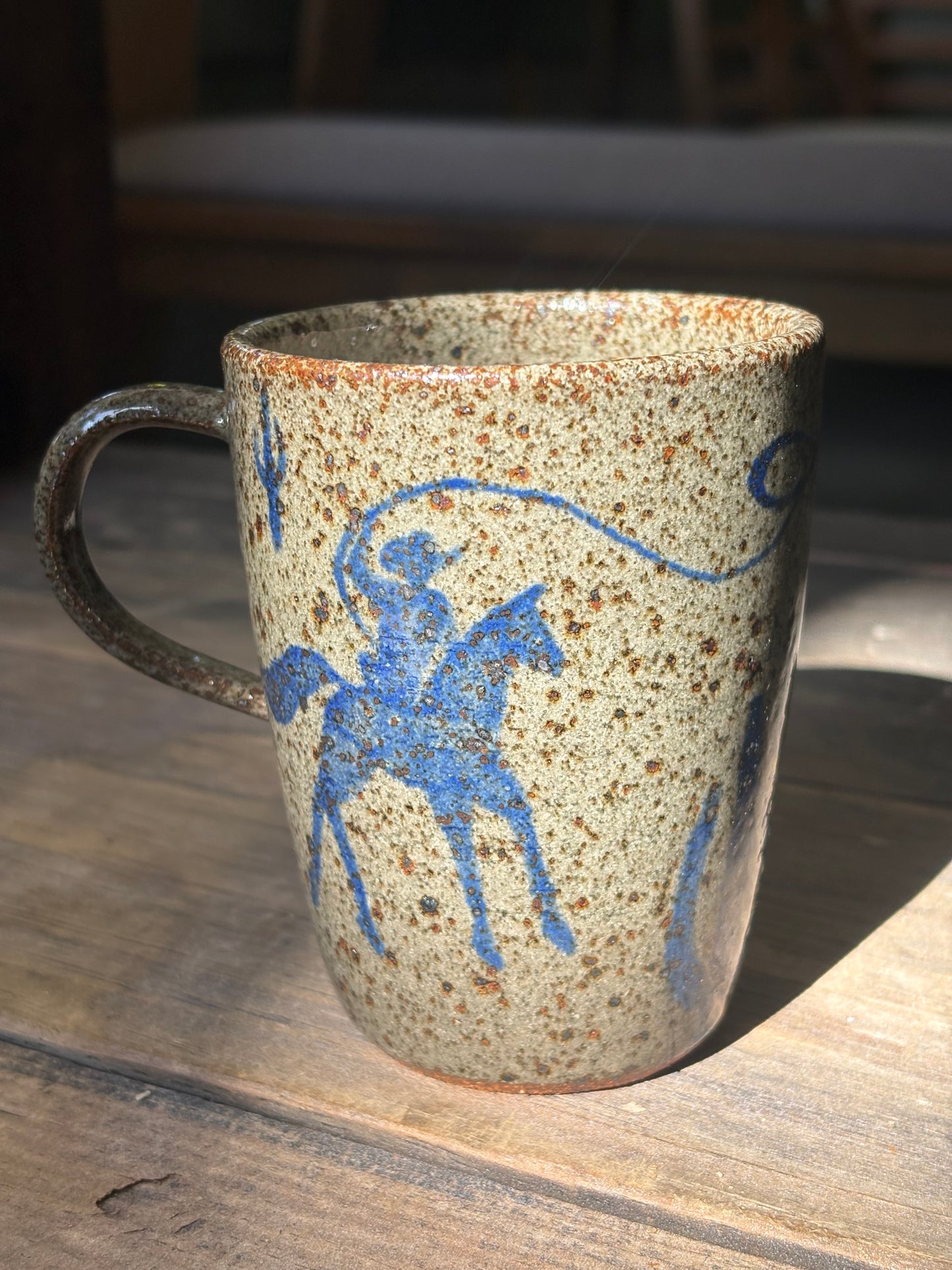 Lassoing Cowboy and Bull mug