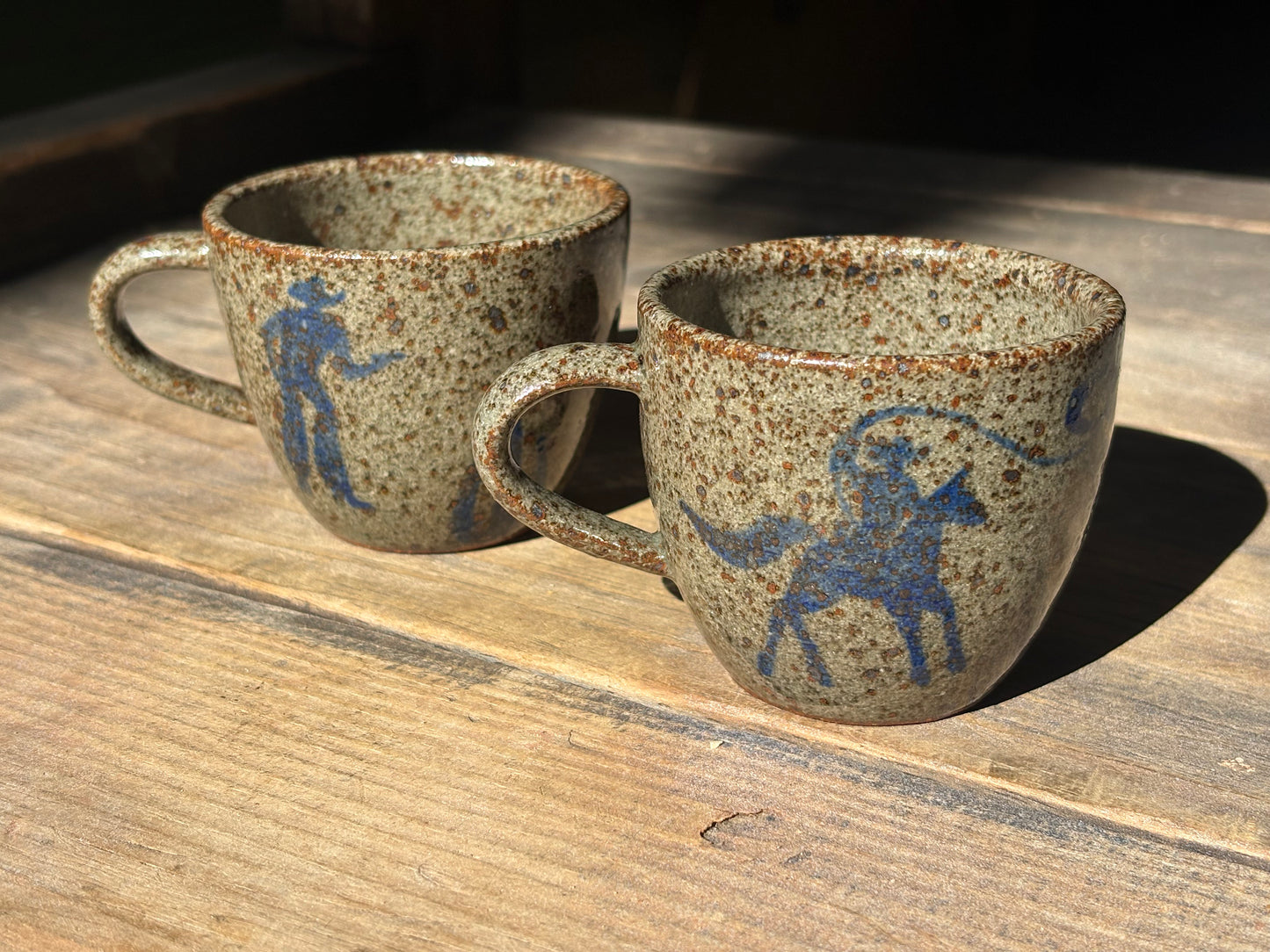Cowboys espresso mug set