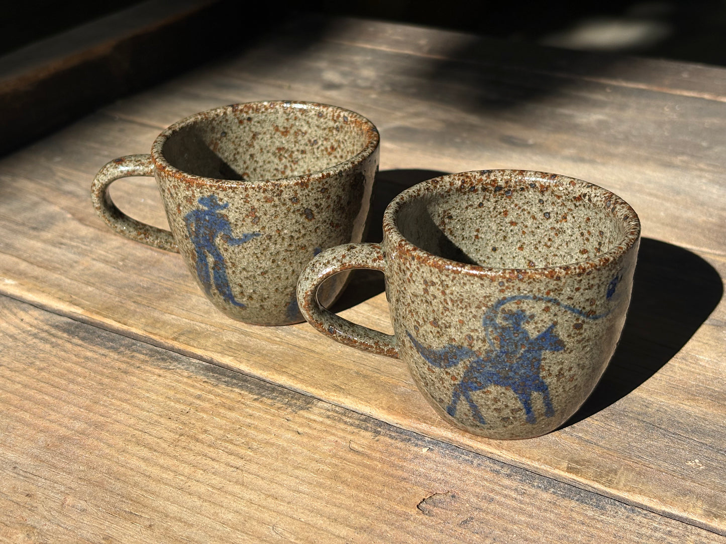 Cowboys espresso mug set