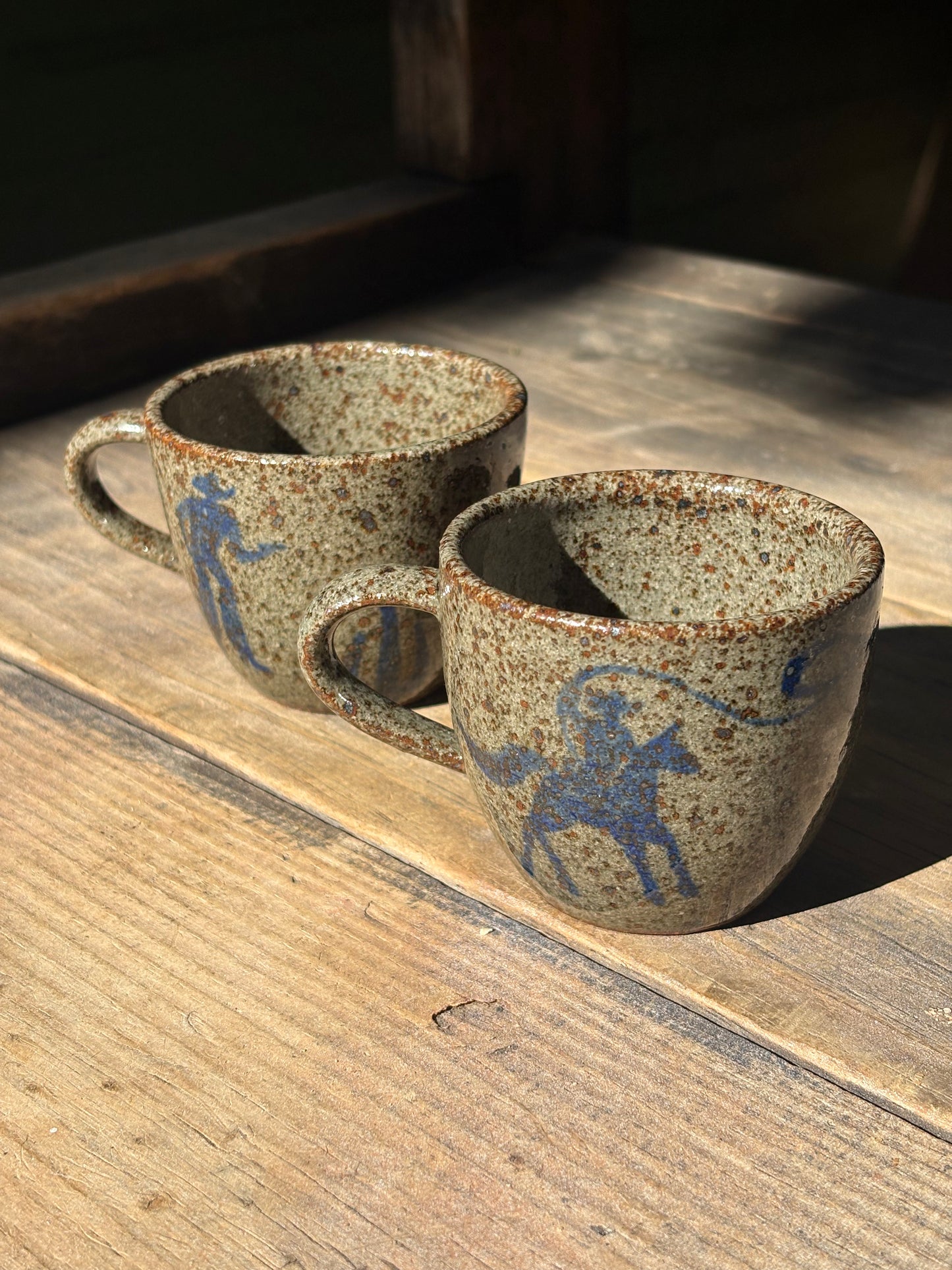 Cowboys espresso mug set