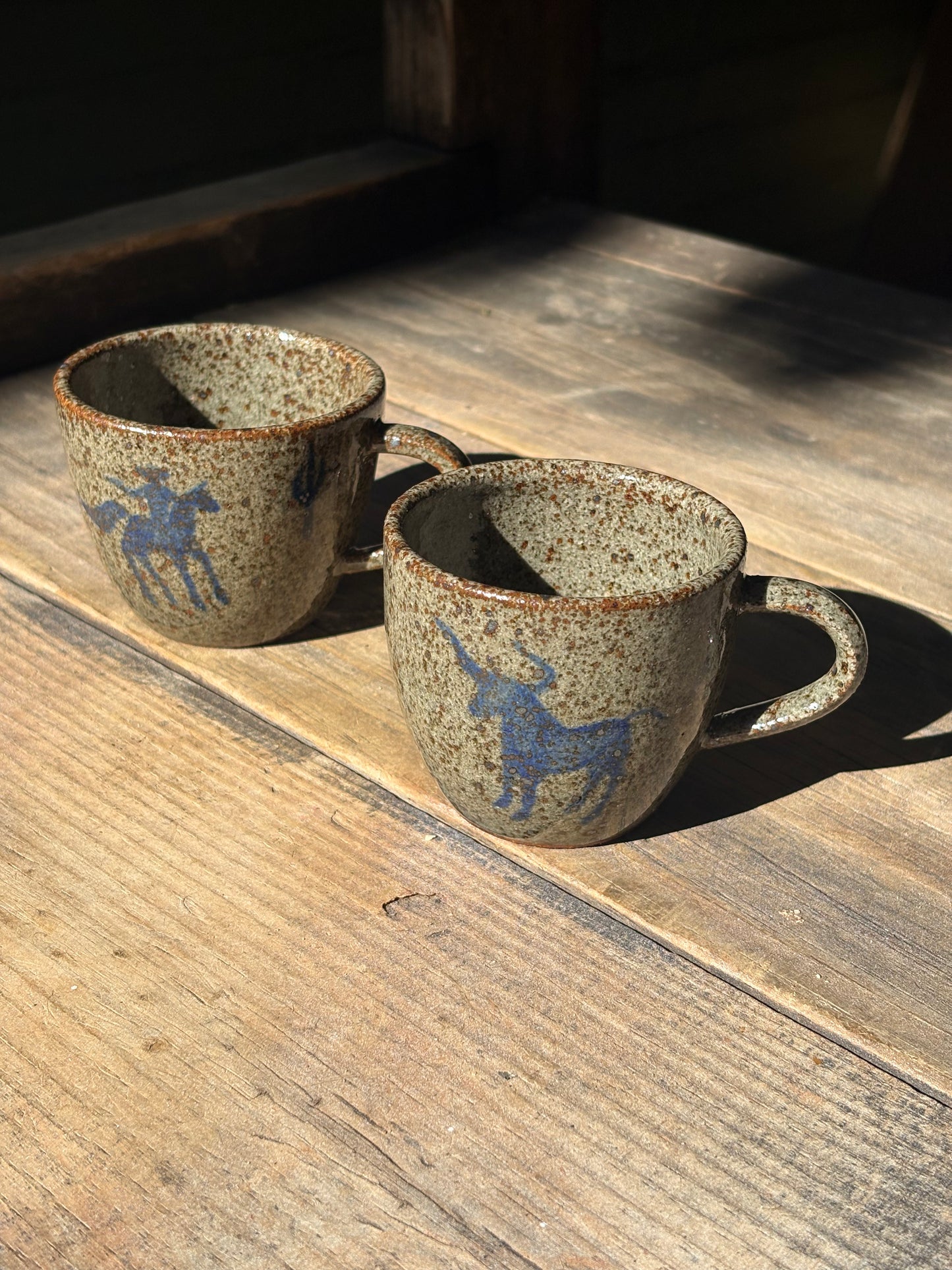 Cowboys espresso mug set