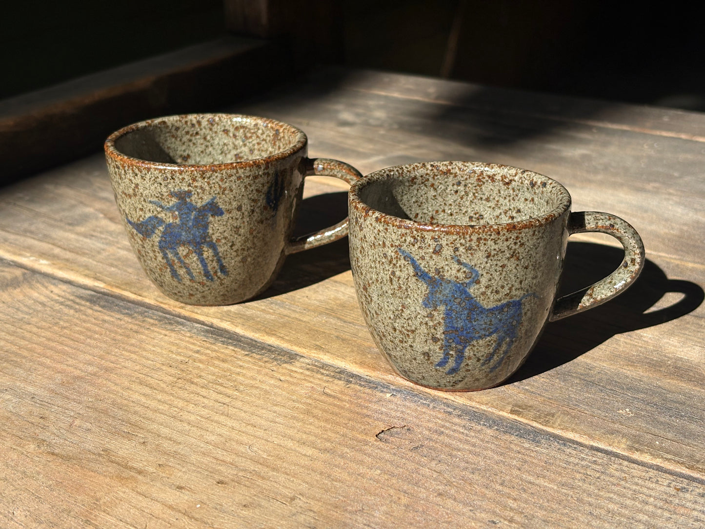 Cowboys espresso mug set