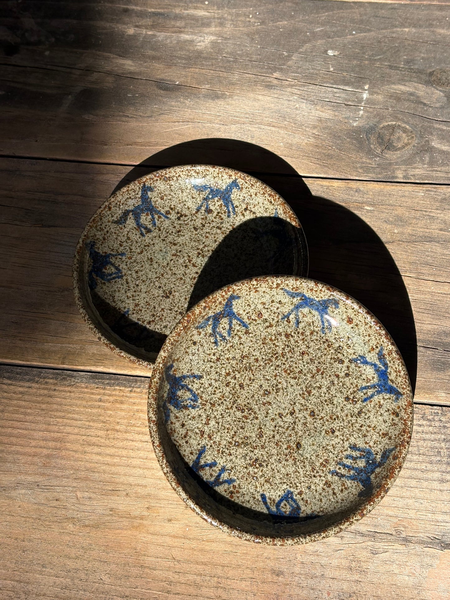 Running Horses catchall plate set