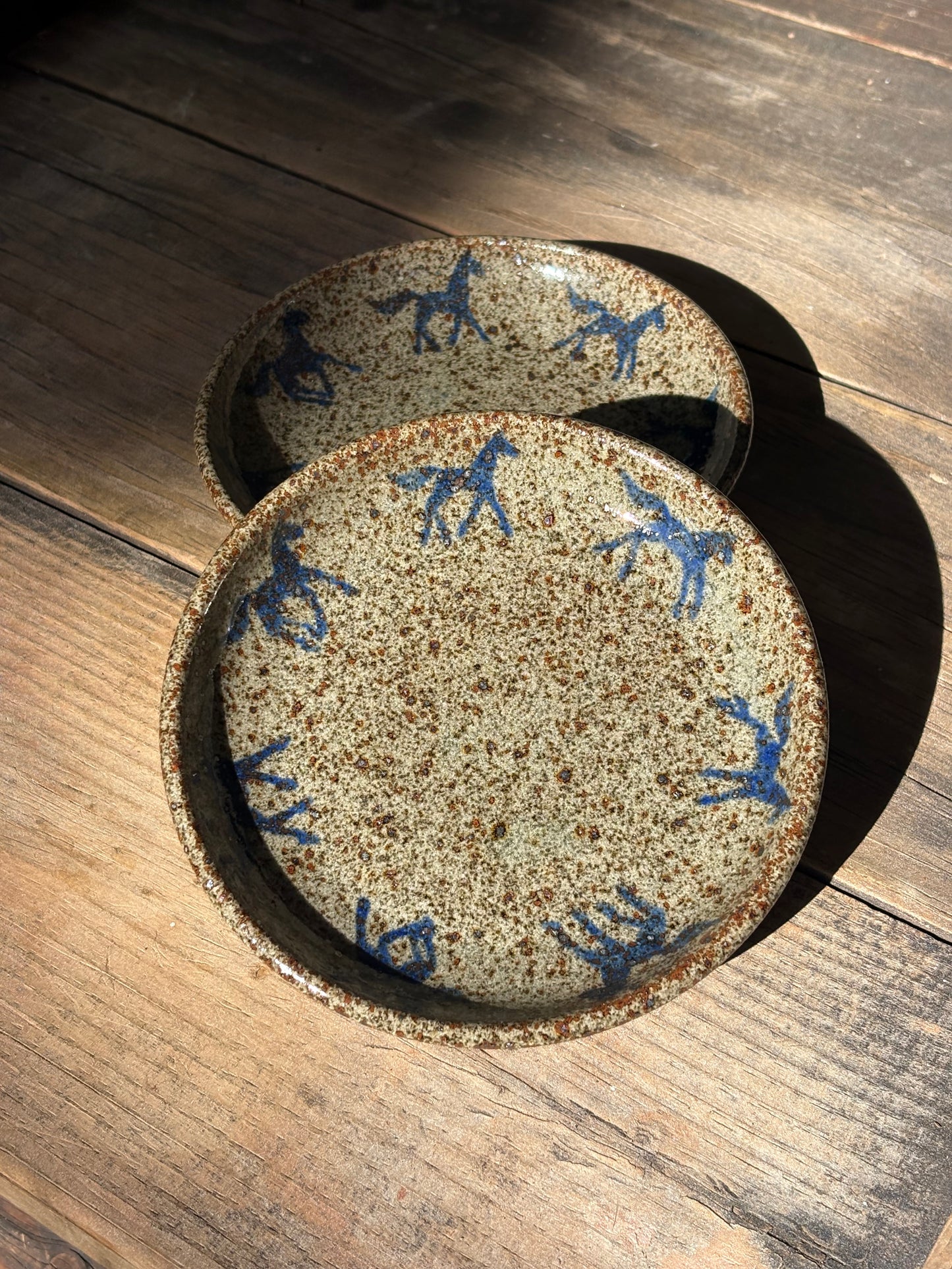 Running Horses catchall plate set