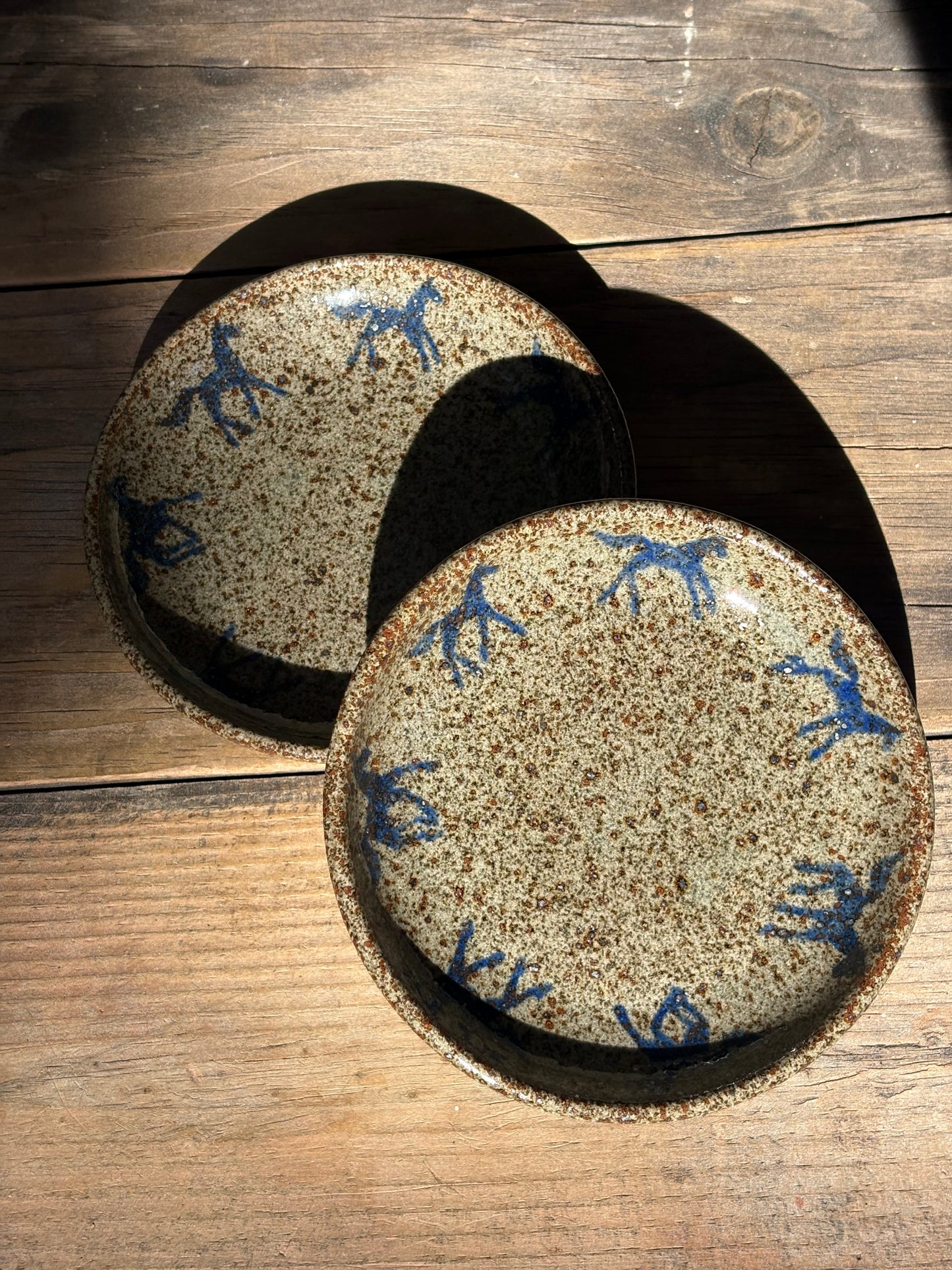 Running Horses catchall plate set