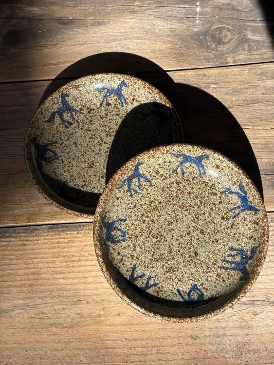 Running Horses catchall plate set