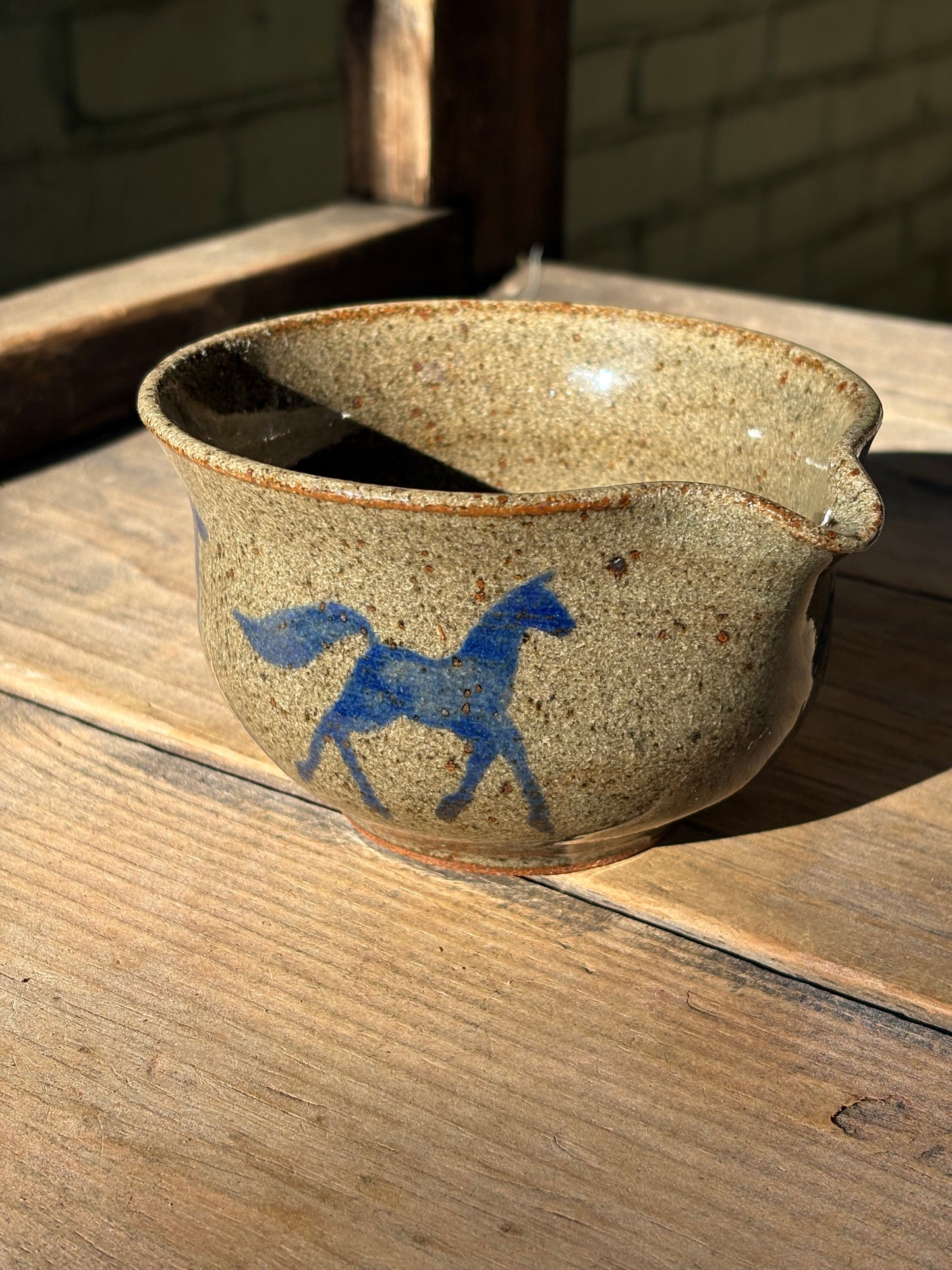 Running Horses matcha bowl