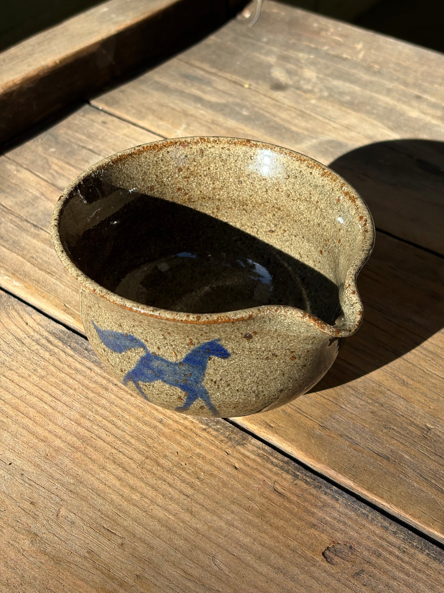 Running Horses matcha bowl