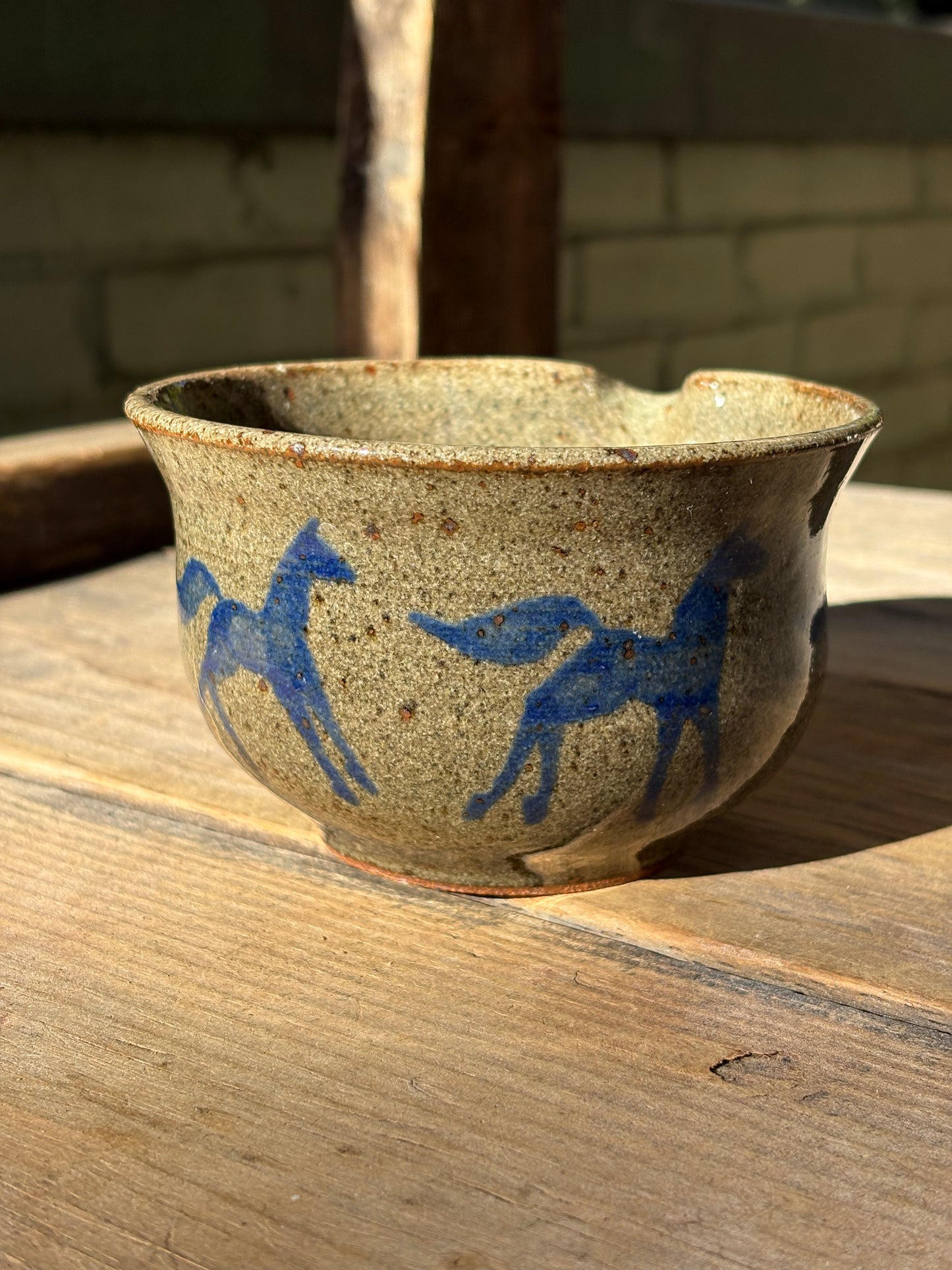 Running Horses matcha bowl