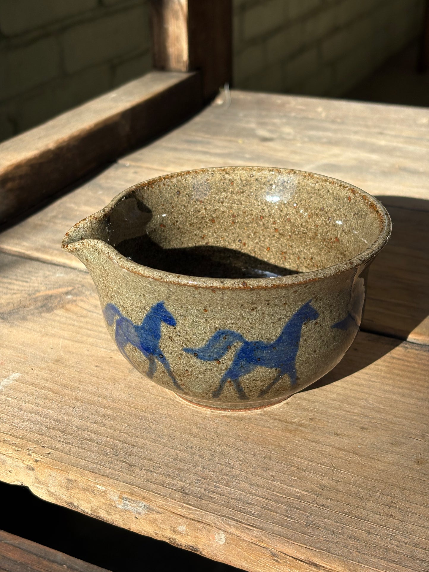Running Horses matcha bowl