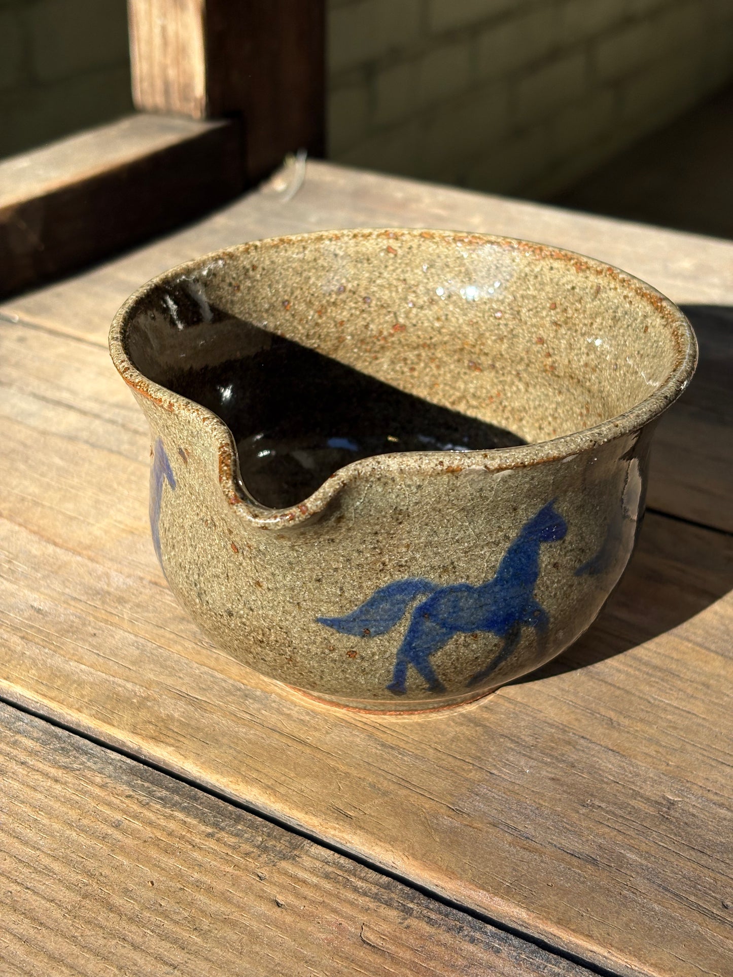 Running Horses matcha bowl