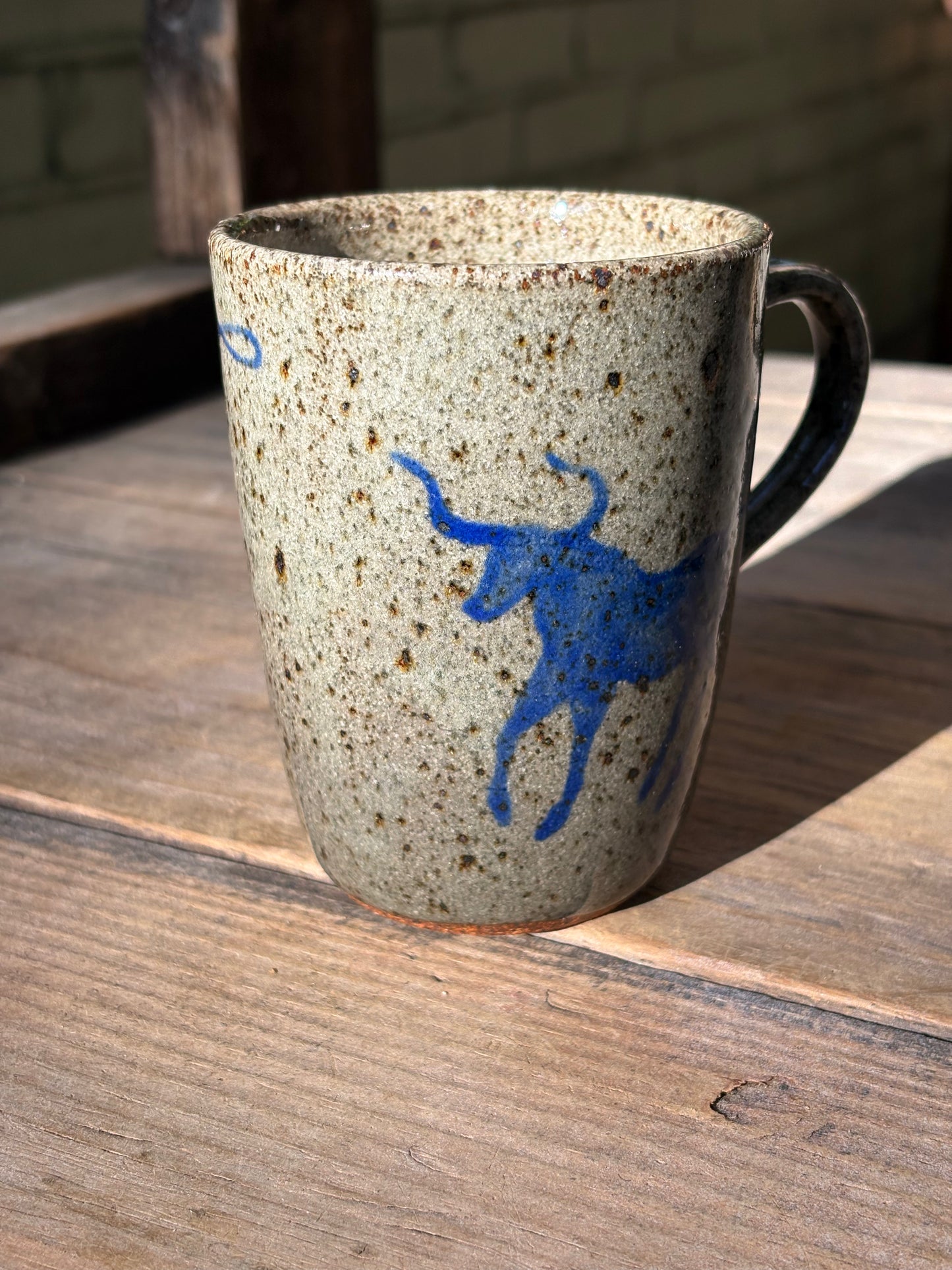 Lassoing Cowboy and Bull mug