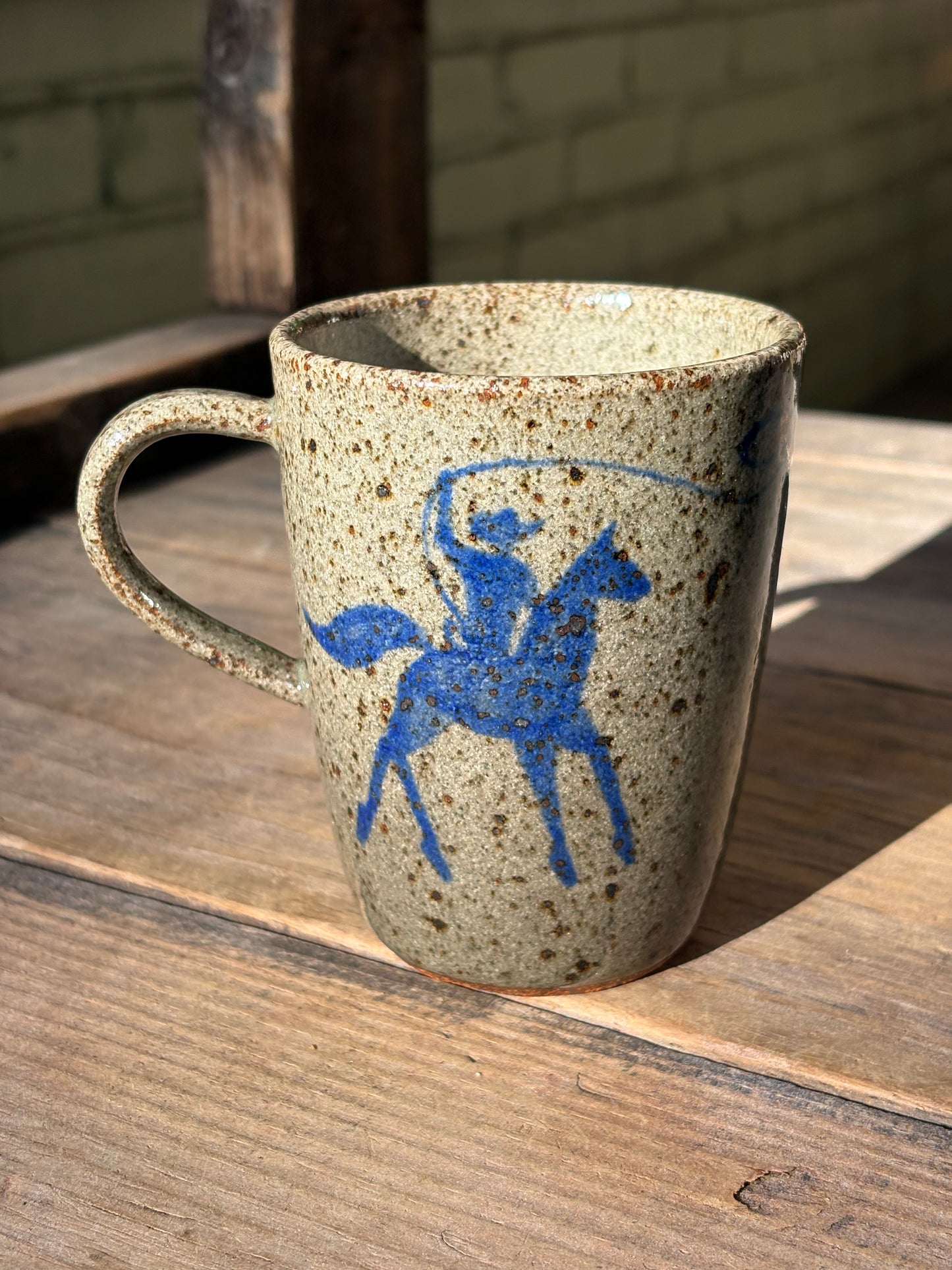 Lassoing Cowboy and Bull mug