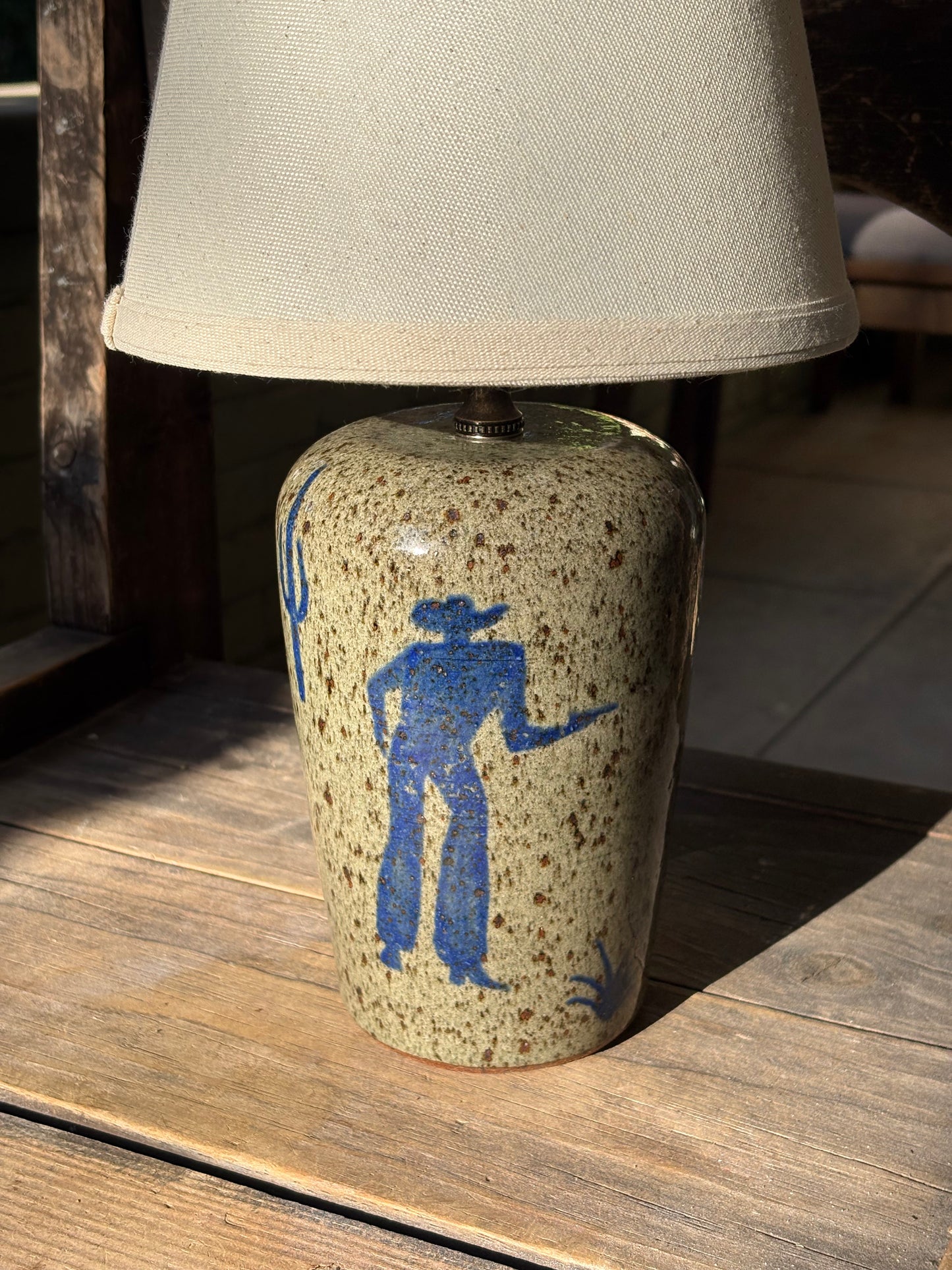 Cowboy Shootout lamp