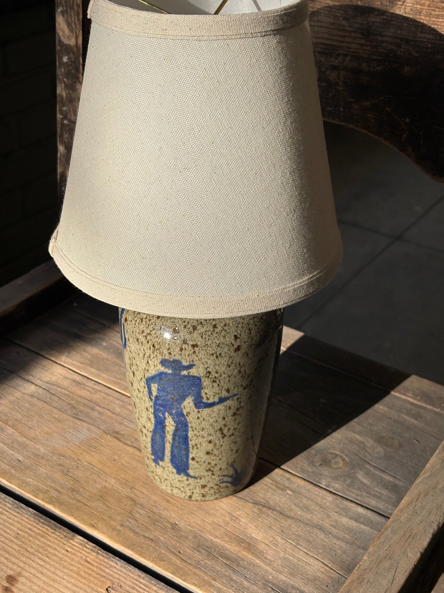 Cowboy Shootout lamp