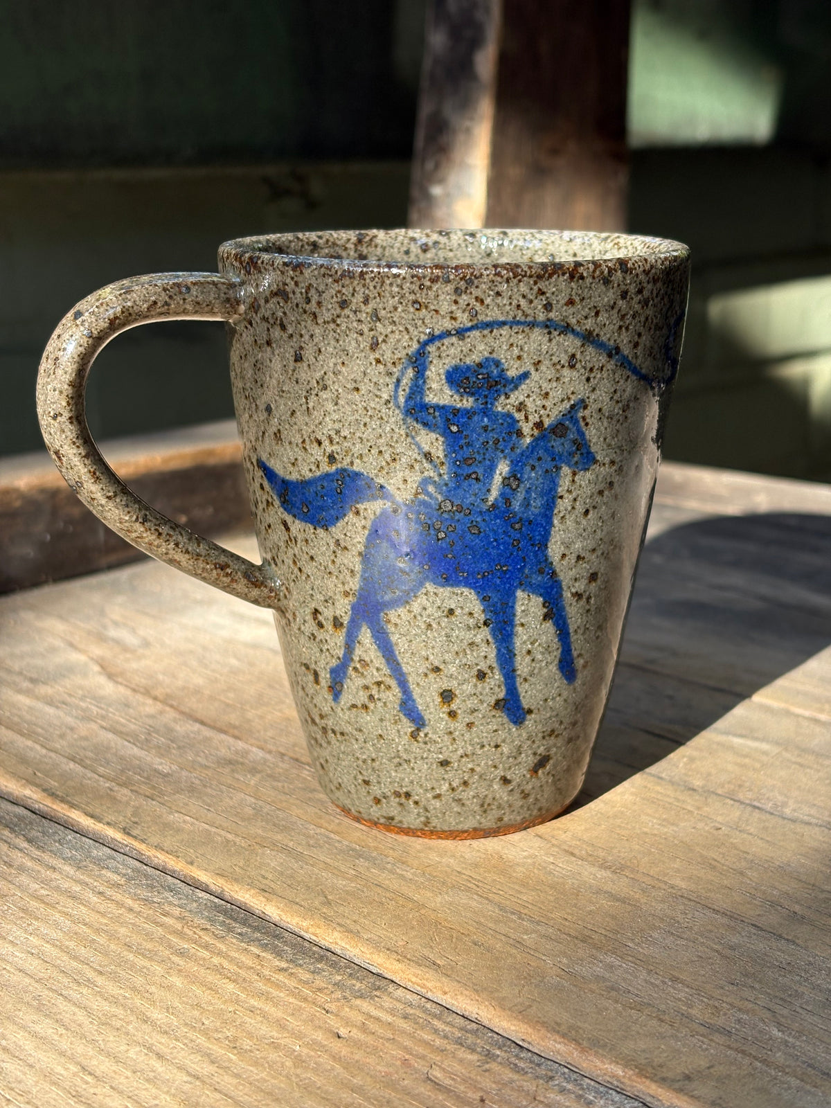 Lassoing Cowboy and Bull mug