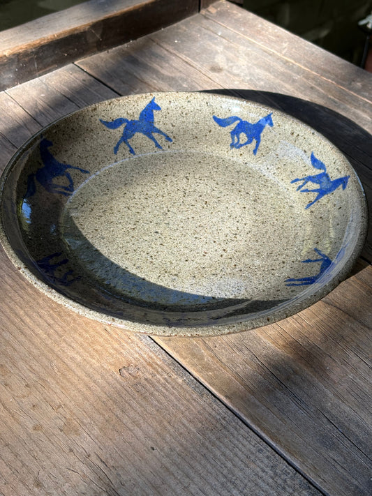 Running Horses plate