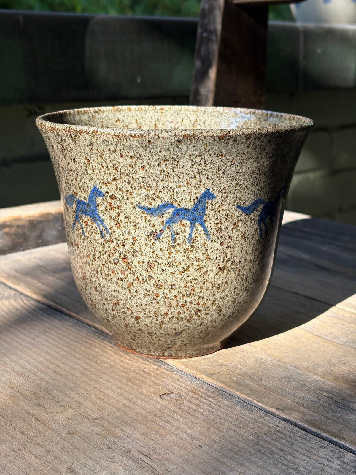 Running Horses planter